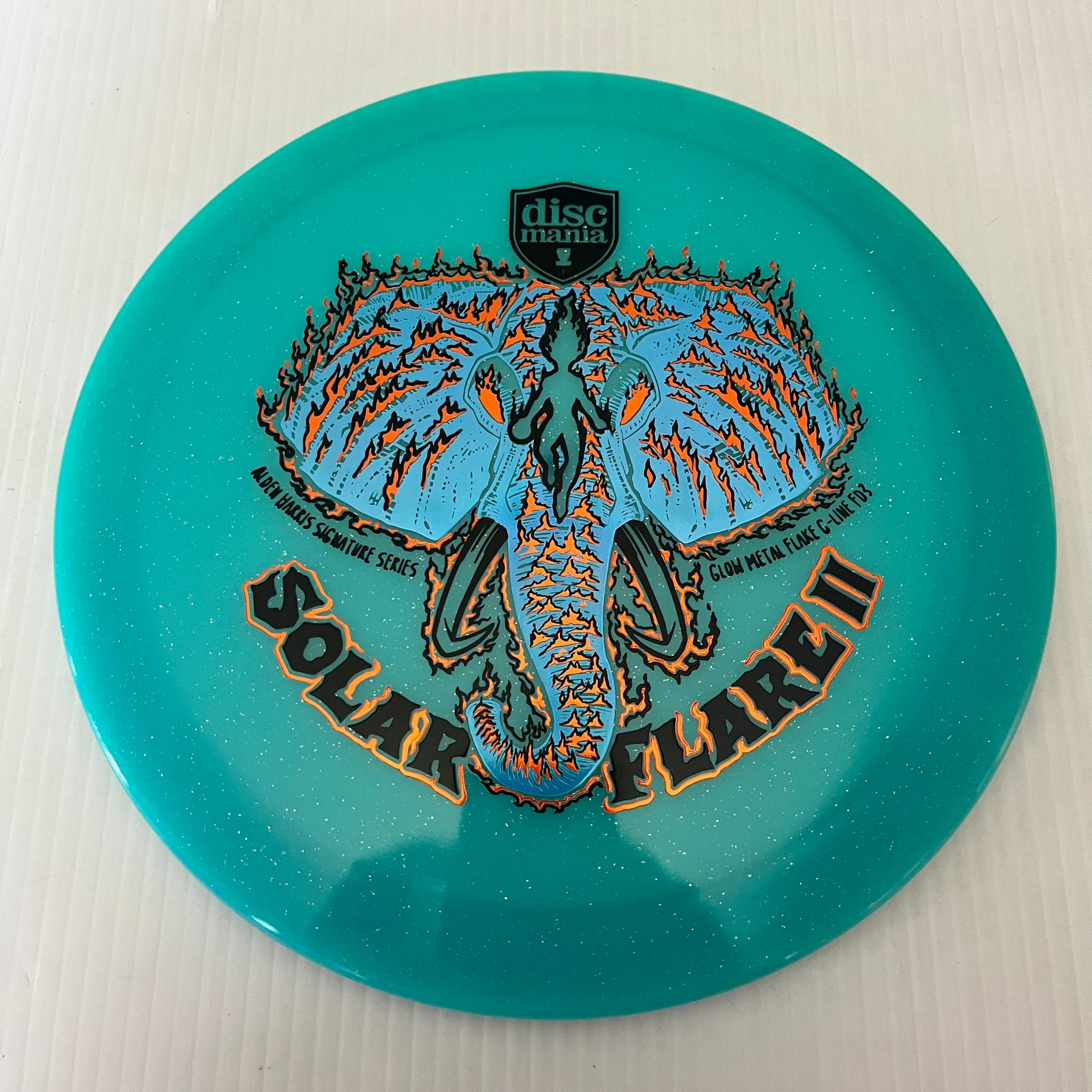 Discmania 2025 Alden Harris Signature Series Solar Flare 2 Glow Metal Flake C-Line FD3 9/4/0/3