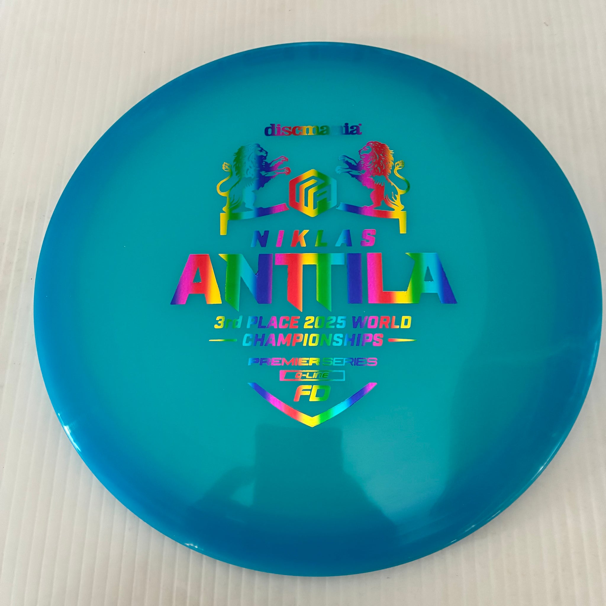 Discmania 2025 Niklas Antila 3rd Place Worlds Premier Series Q-Line FD 7/6/0/1