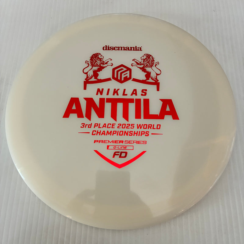 Discmania 2025 Niklas Antila 3rd Place Worlds Premier Series Q-Line FD 7/6/0/1