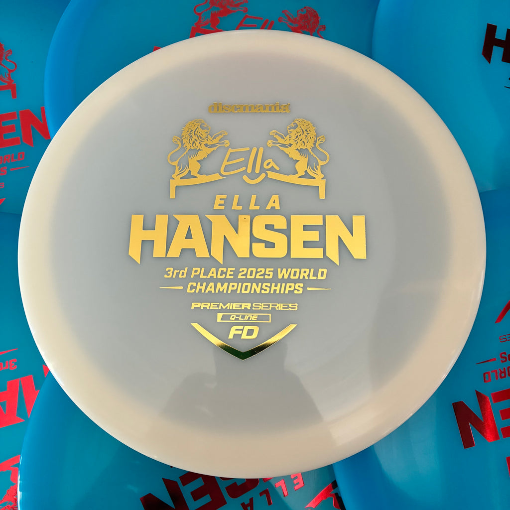 Discmania 2025 Ella Hansen 3rd Place Worlds Premier Series Q-Line FD 7/6/0/1