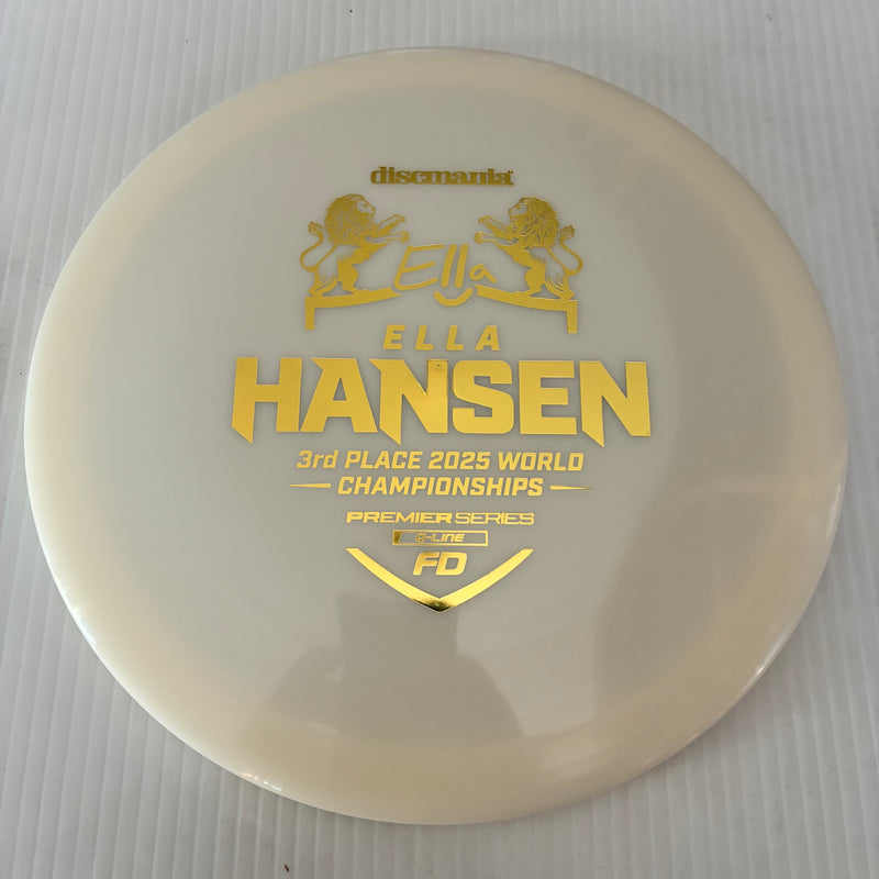 Discmania 2025 Ella Hansen 3rd Place Worlds Premier Series Q-Line FD 7/6/0/1