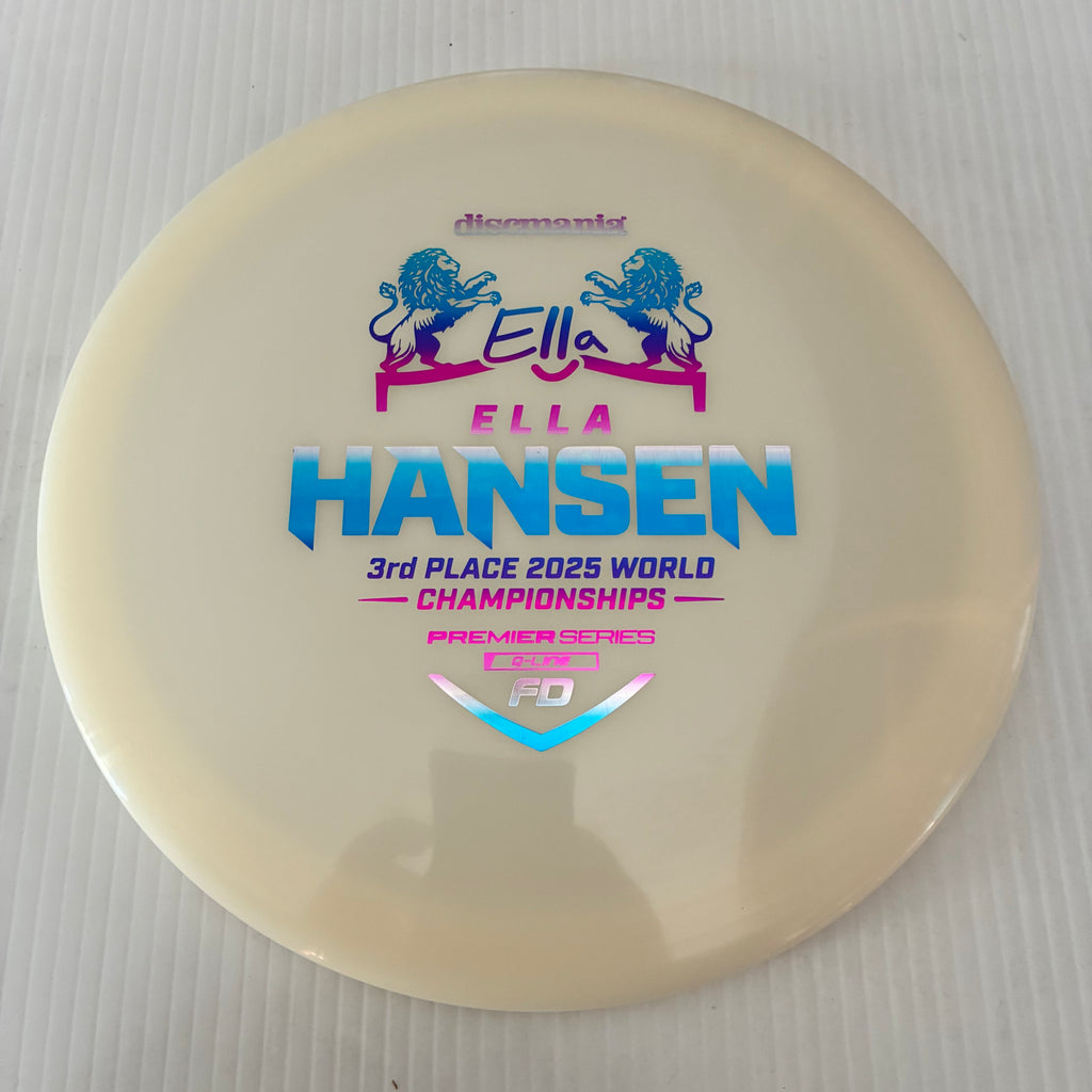 Discmania 2025 Ella Hansen 3rd Place Worlds Premier Series Q-Line FD 7/6/0/1