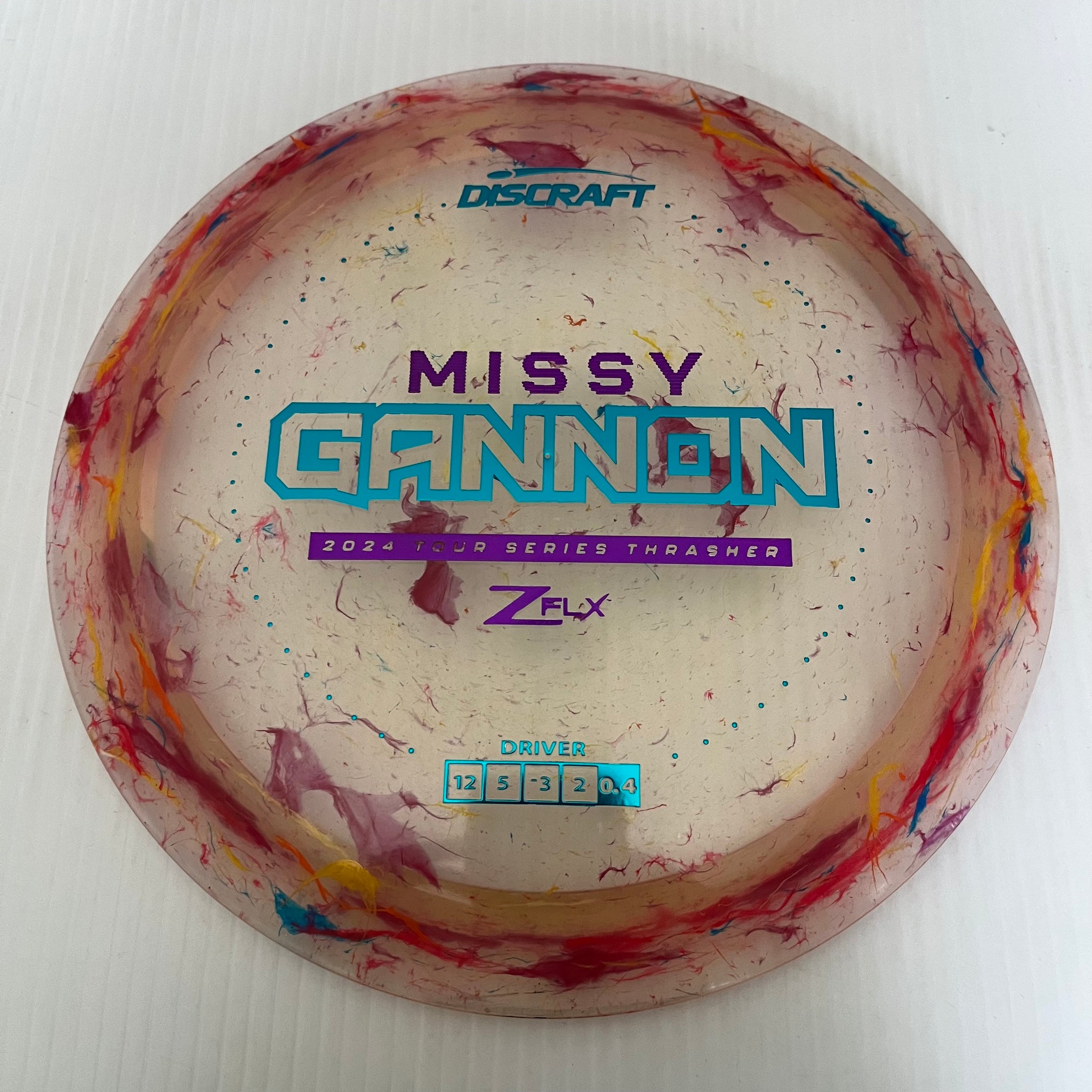 Discraft 2024 Missy Gannon Tour Series Jawbreaker Z FLX Thrasher 12/5/-3/2