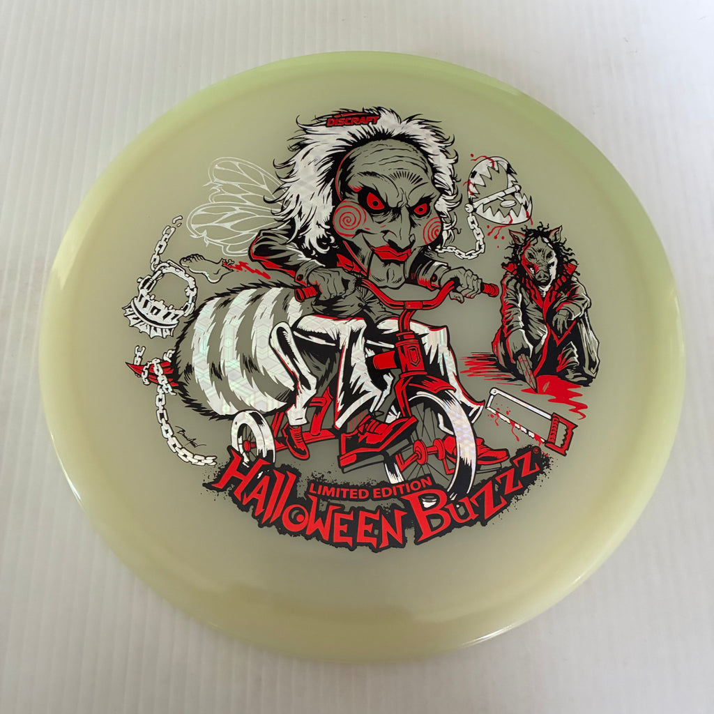 Discraft 2026 Halloween Saw Themed Mega GLO Z Buzzz 5/4/-1/1