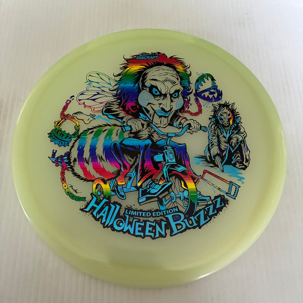Discraft 2026 Halloween Saw Themed Mega GLO Z Buzzz 5/4/-1/1