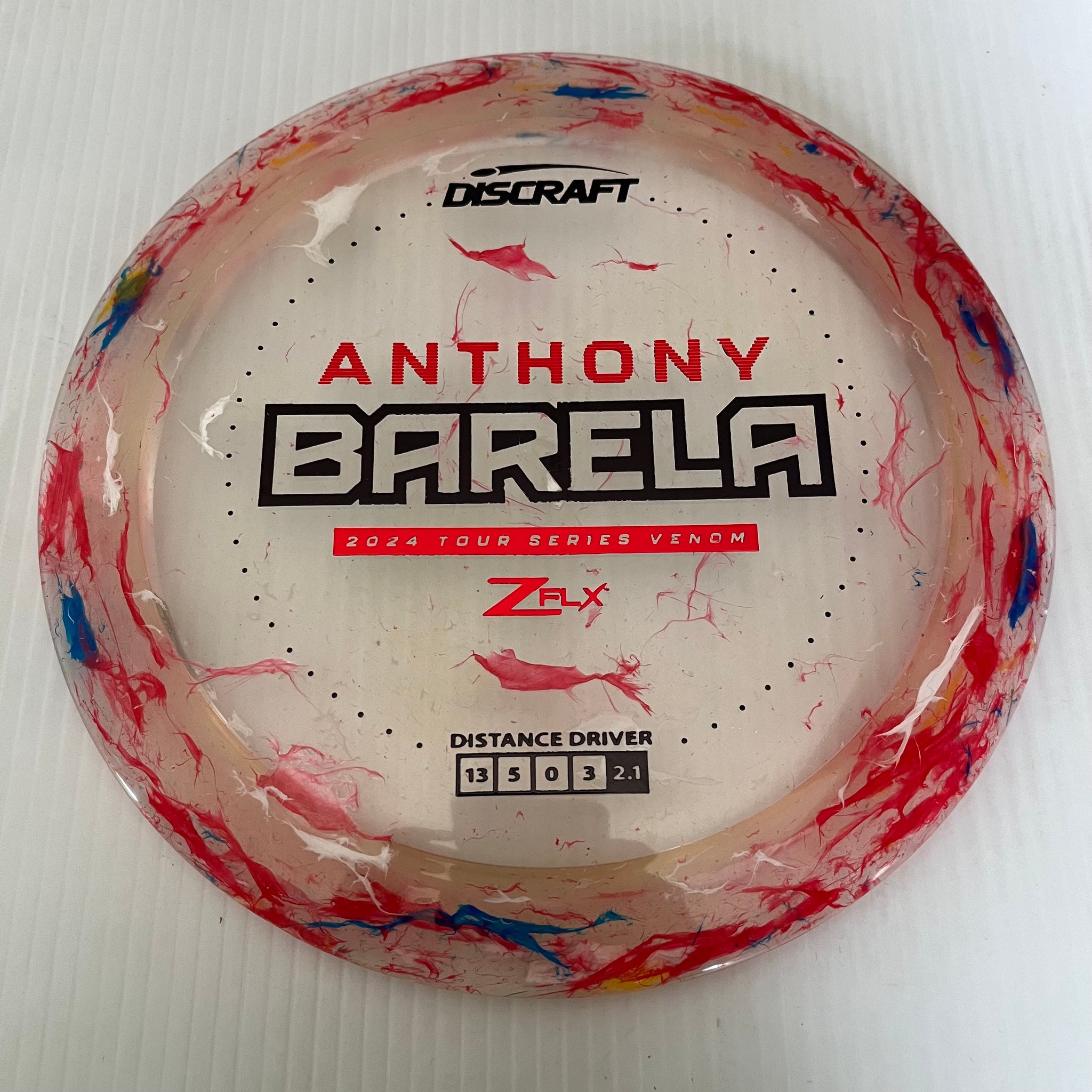 Discraft 2024 Anthony Barela Tour Series Jawbreaker Z FLX Venom 13/5/0/3