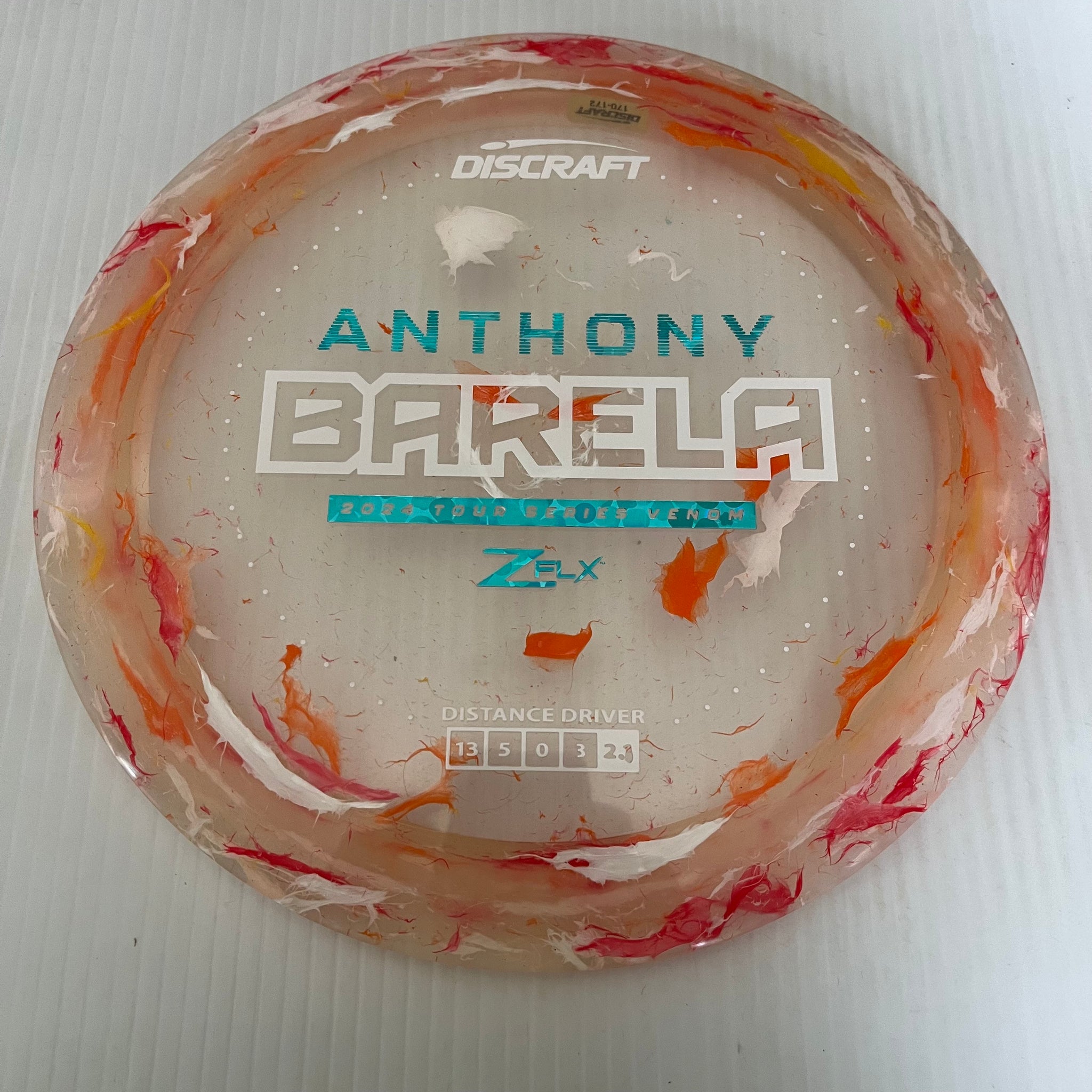 Discraft 2024 Anthony Barela Tour Series Jawbreaker Z FLX Venom 13/5/0/3