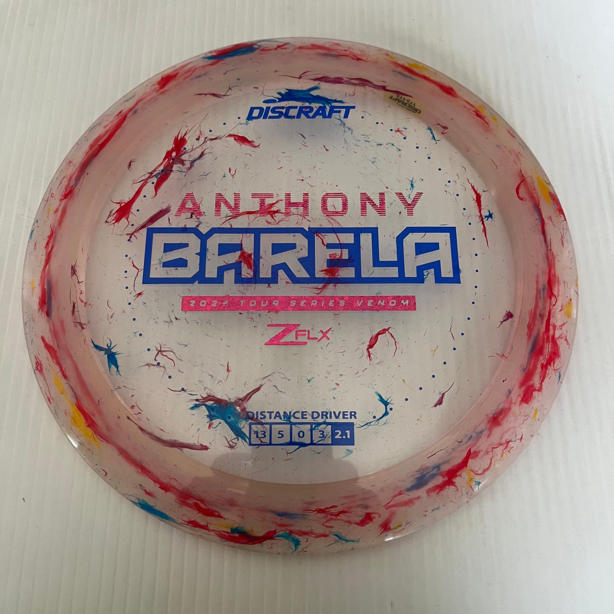 Discraft 2024 Anthony Barela Tour Series Jawbreaker Z FLX Venom 13/5/0/3