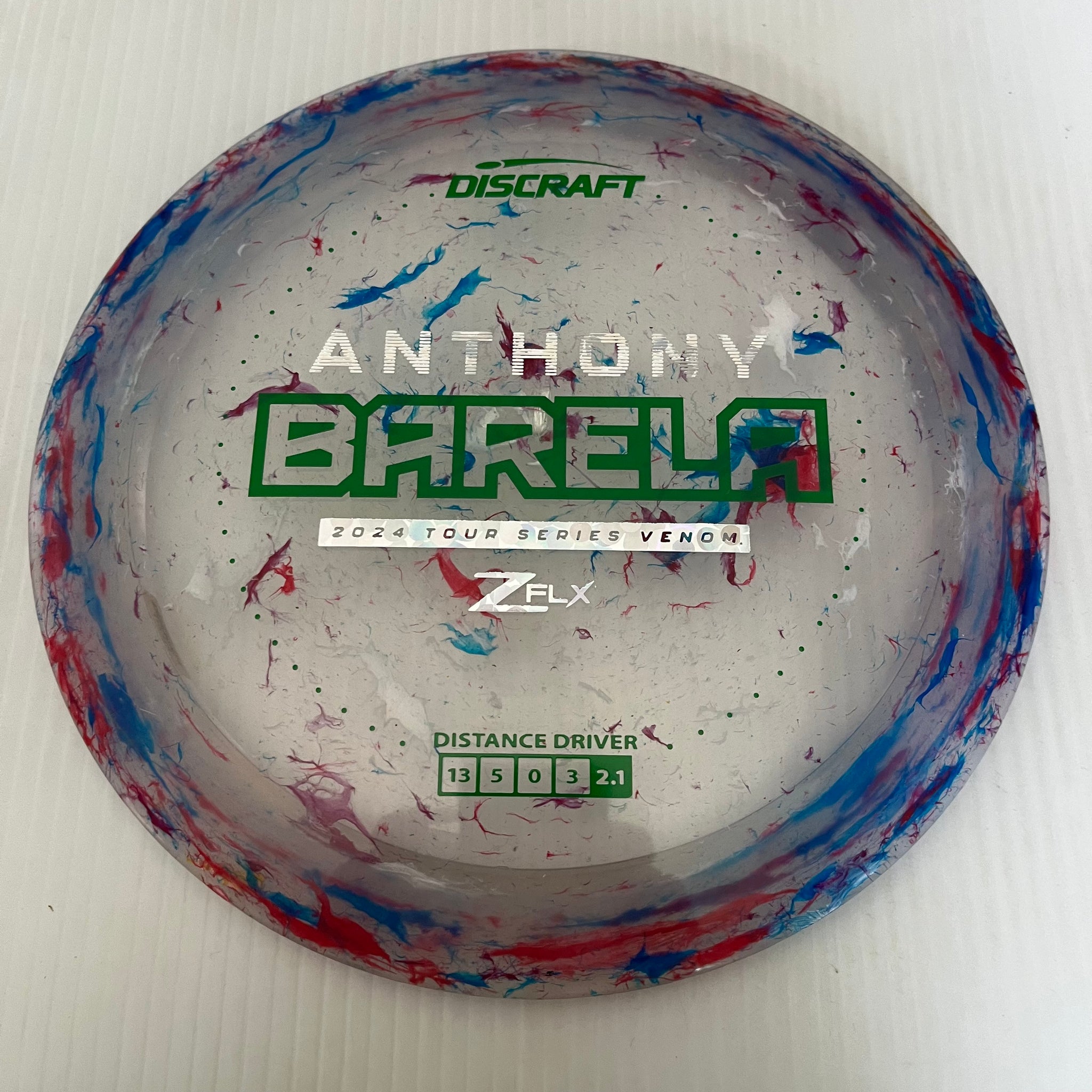 Discraft 2024 Anthony Barela Tour Series Jawbreaker Z FLX Venom 13/5/0/3