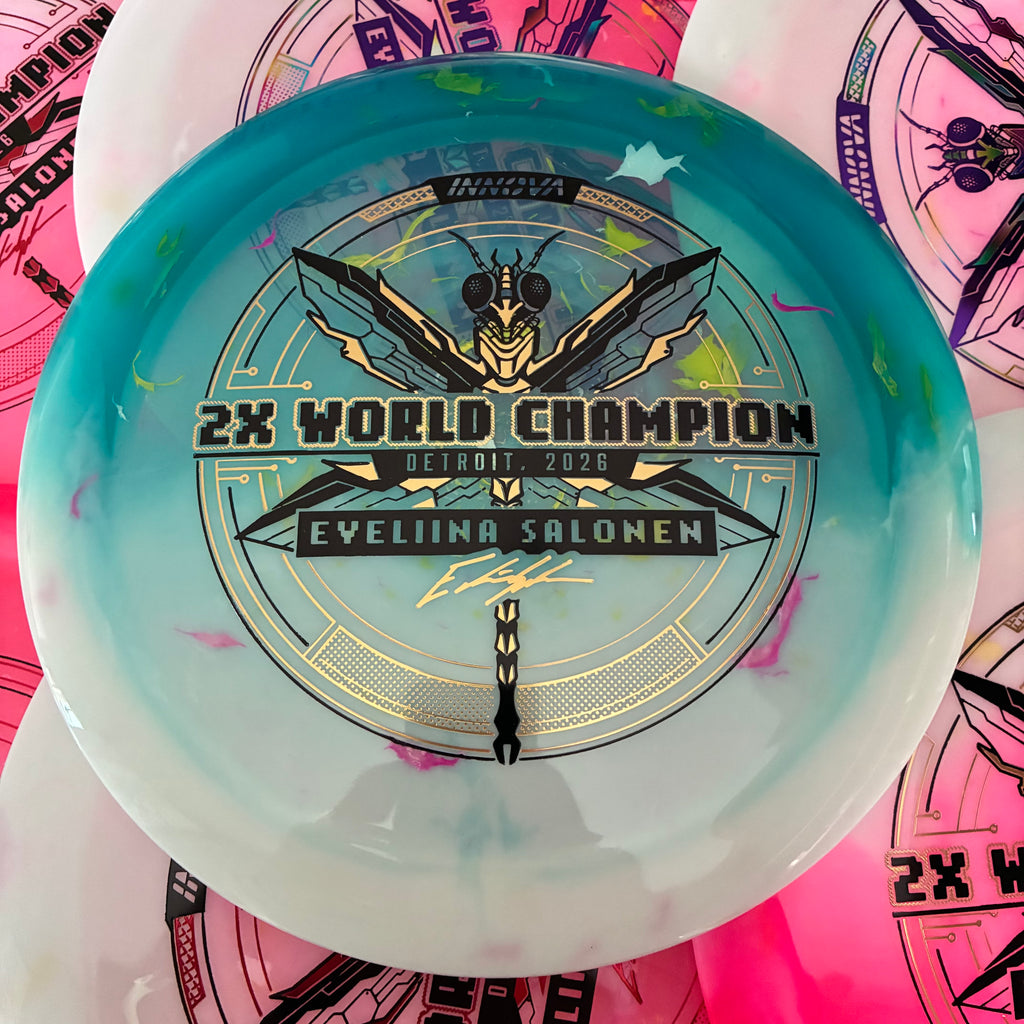 Innova 2026 2x Eveliina Salonen World Champion Party Time Duo Destroyer 12/5/-1/3