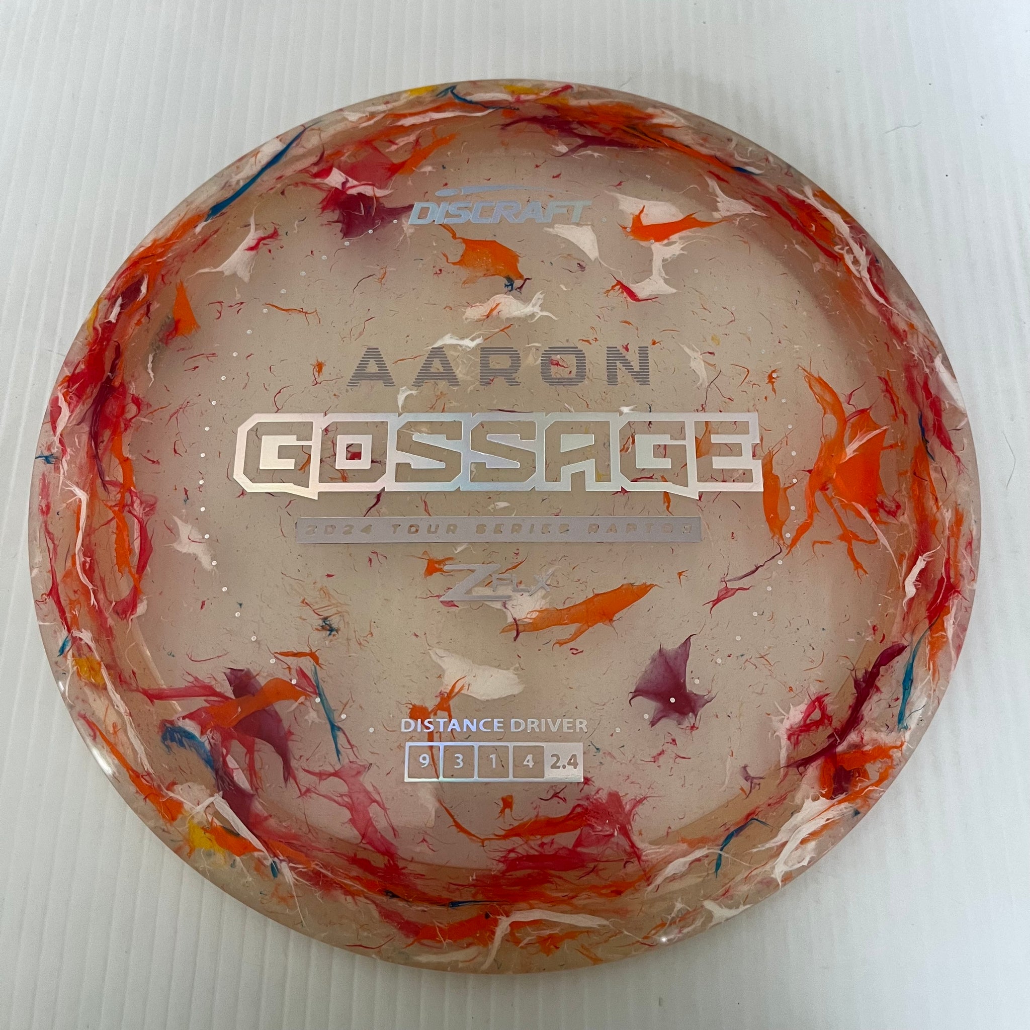 Discraft 2024 Aaron Gossage Tour Series Jawbreaker Z FLX Raptor 9/4/0/3