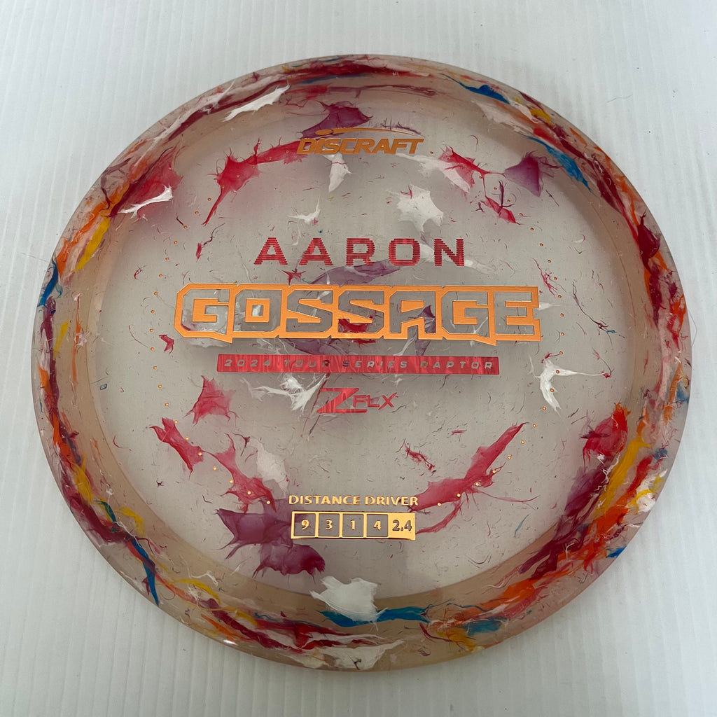 Discraft 2024 Aaron Gossage Tour Series Jawbreaker Z FLX Raptor 9/4/0/3