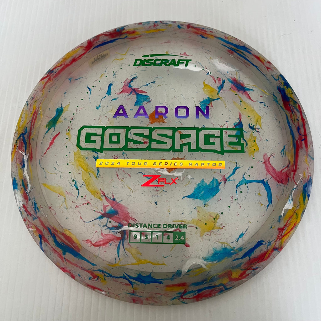 Discraft 2024 Aaron Gossage Tour Series Jawbreaker Z FLX Raptor 9/4/0/3