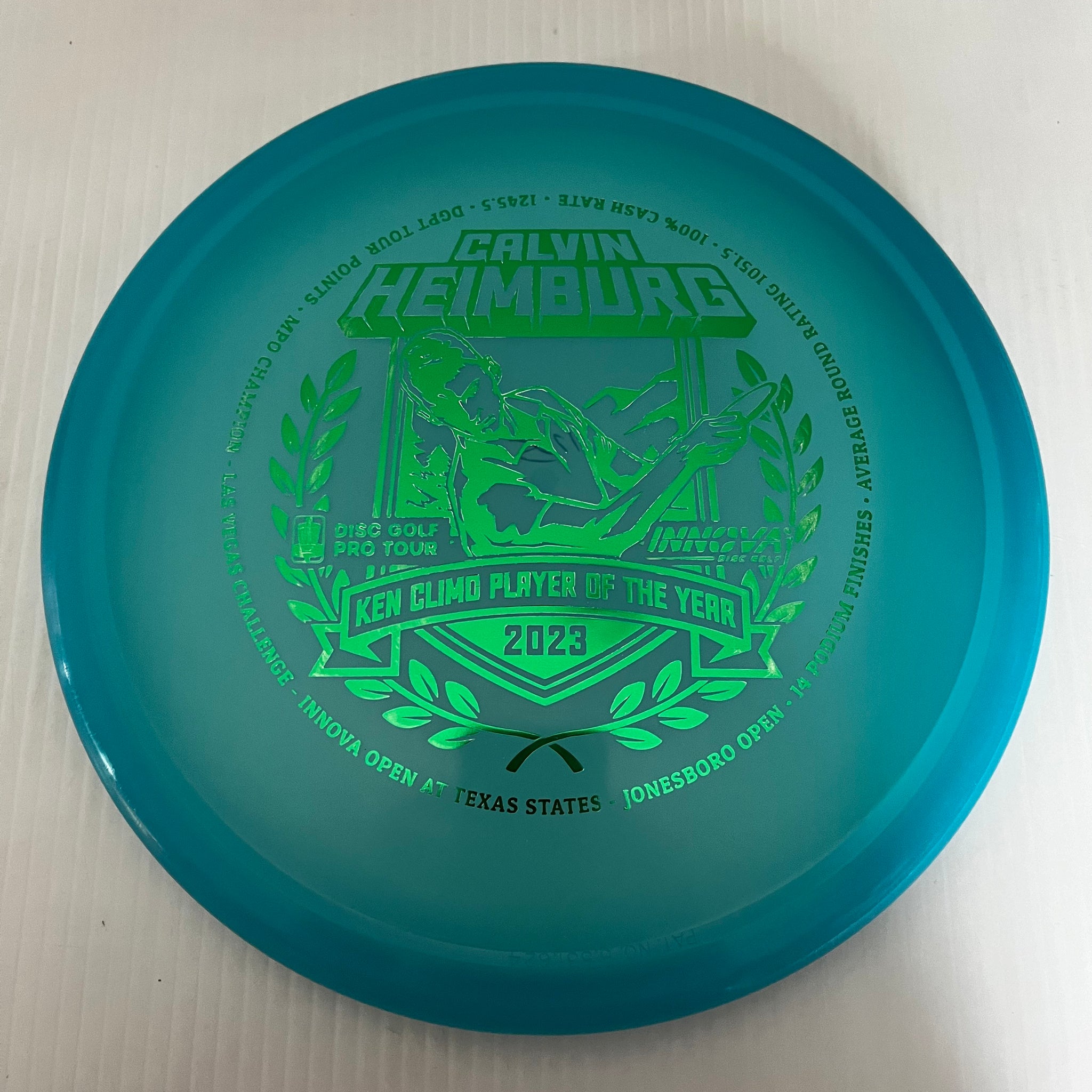 Innova 2023 Calvin Heimburg POTY Champion Rhyno 2/1/0/3