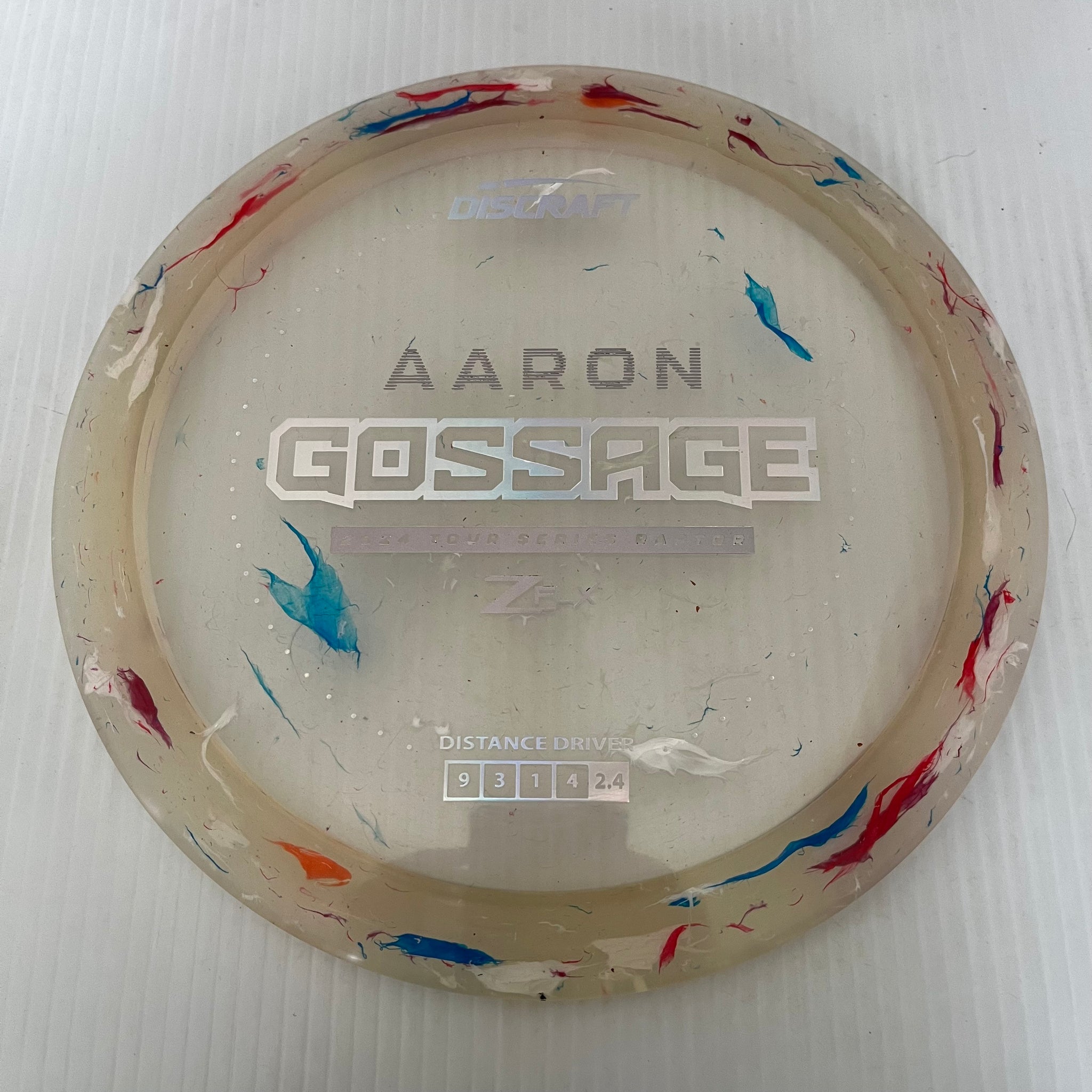 Discraft 2024 Aaron Gossage Tour Series Jawbreaker Z FLX Raptor 9/4/0/3
