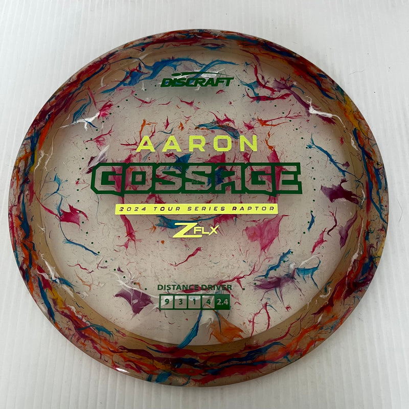 Discraft 2024 Aaron Gossage Tour Series Jawbreaker Z FLX Raptor 9/4/0/3