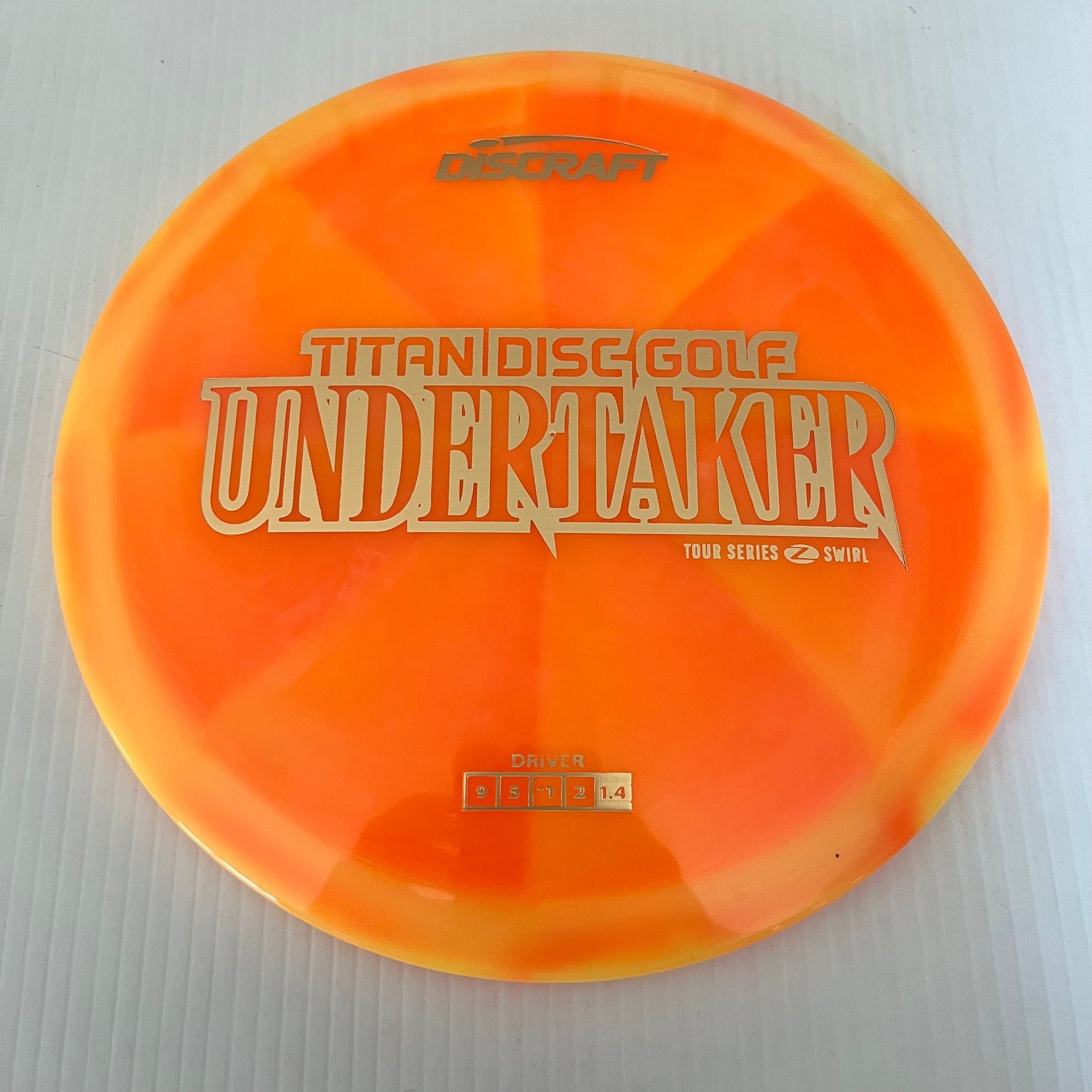 Discraft 2025 Titan Open Tour Series Z Swirl Blend Undertaker 9/5/-1/2