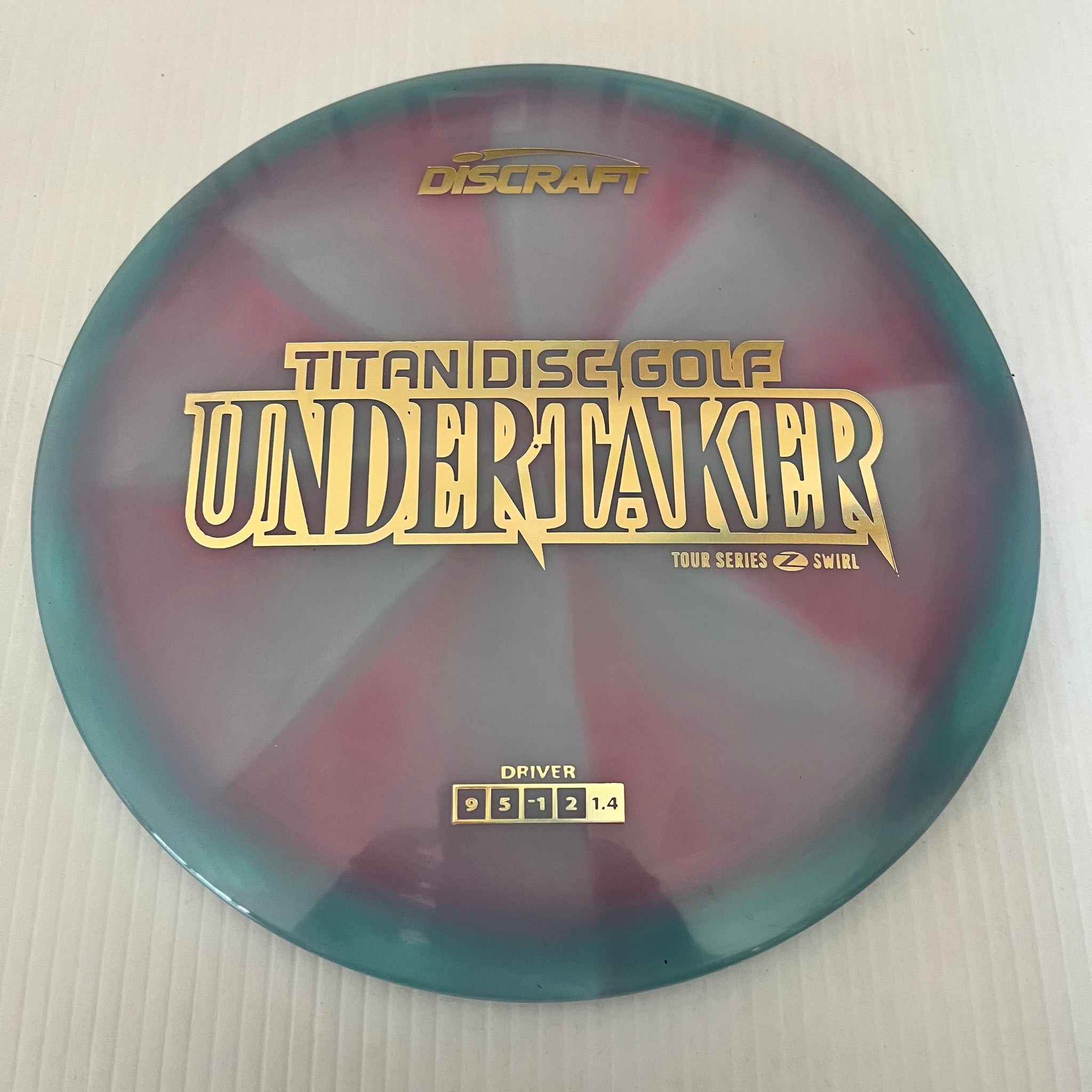 Discraft 2025 Titan Open Tour Series Z Swirl Blend Undertaker 9/5/-1/2