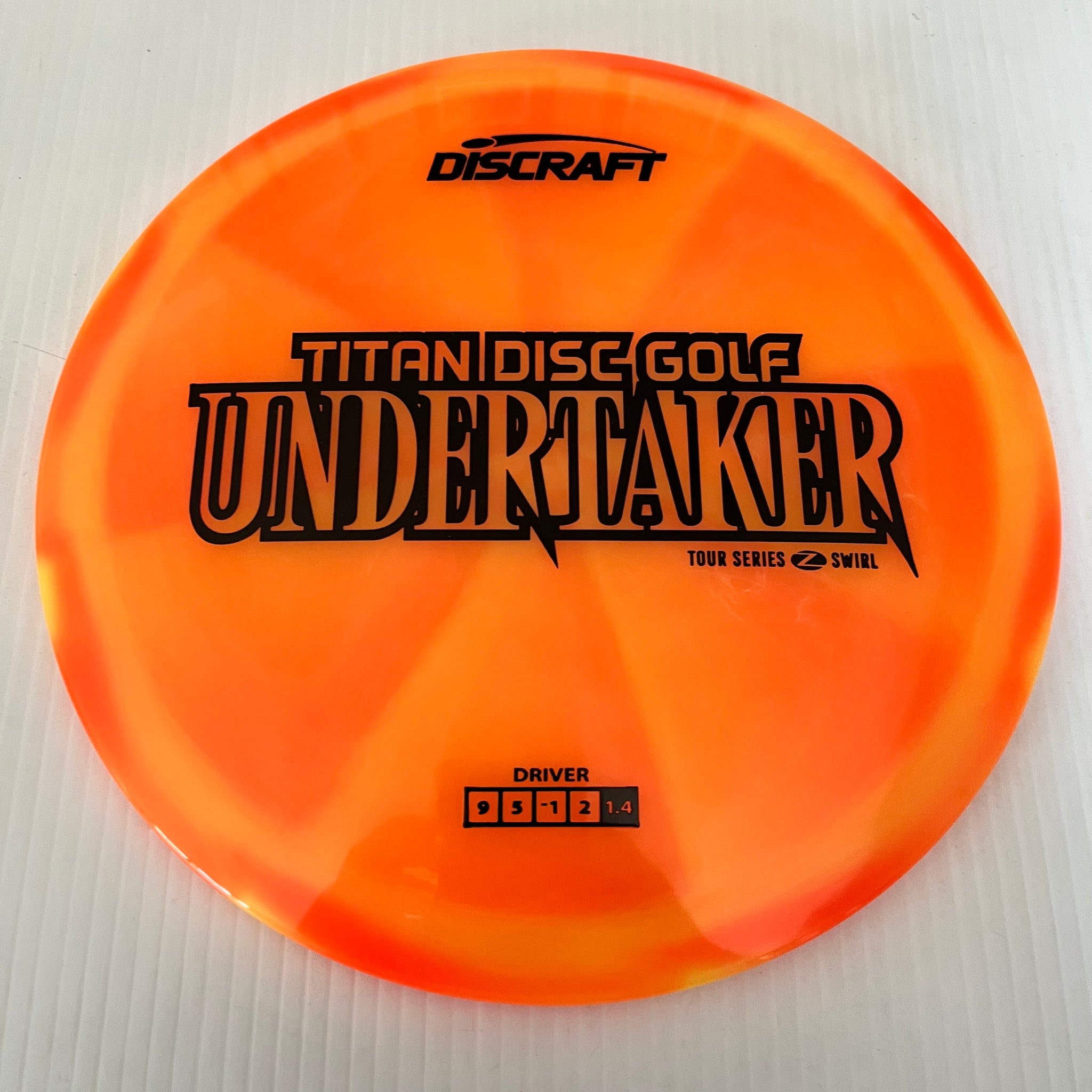 Discraft 2025 Titan Open Tour Series Z Swirl Blend Undertaker 9/5/-1/2
