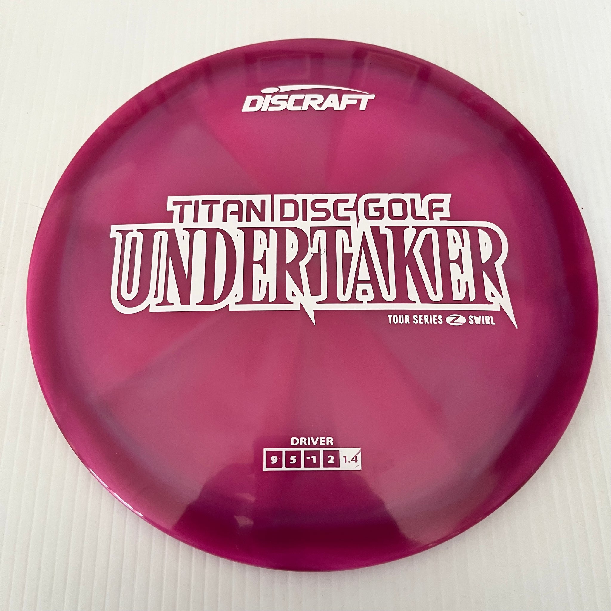 Discraft 2025 Titan Open Tour Series Z Swirl Blend Undertaker 9/5/-1/2