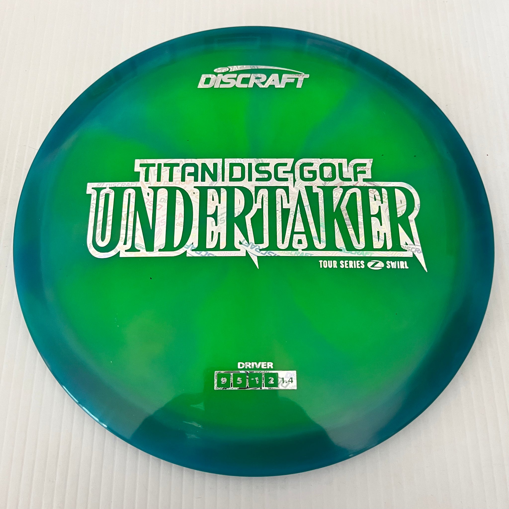 Discraft 2025 Titan Open Tour Series Z Swirl Blend Undertaker 9/5/-1/2