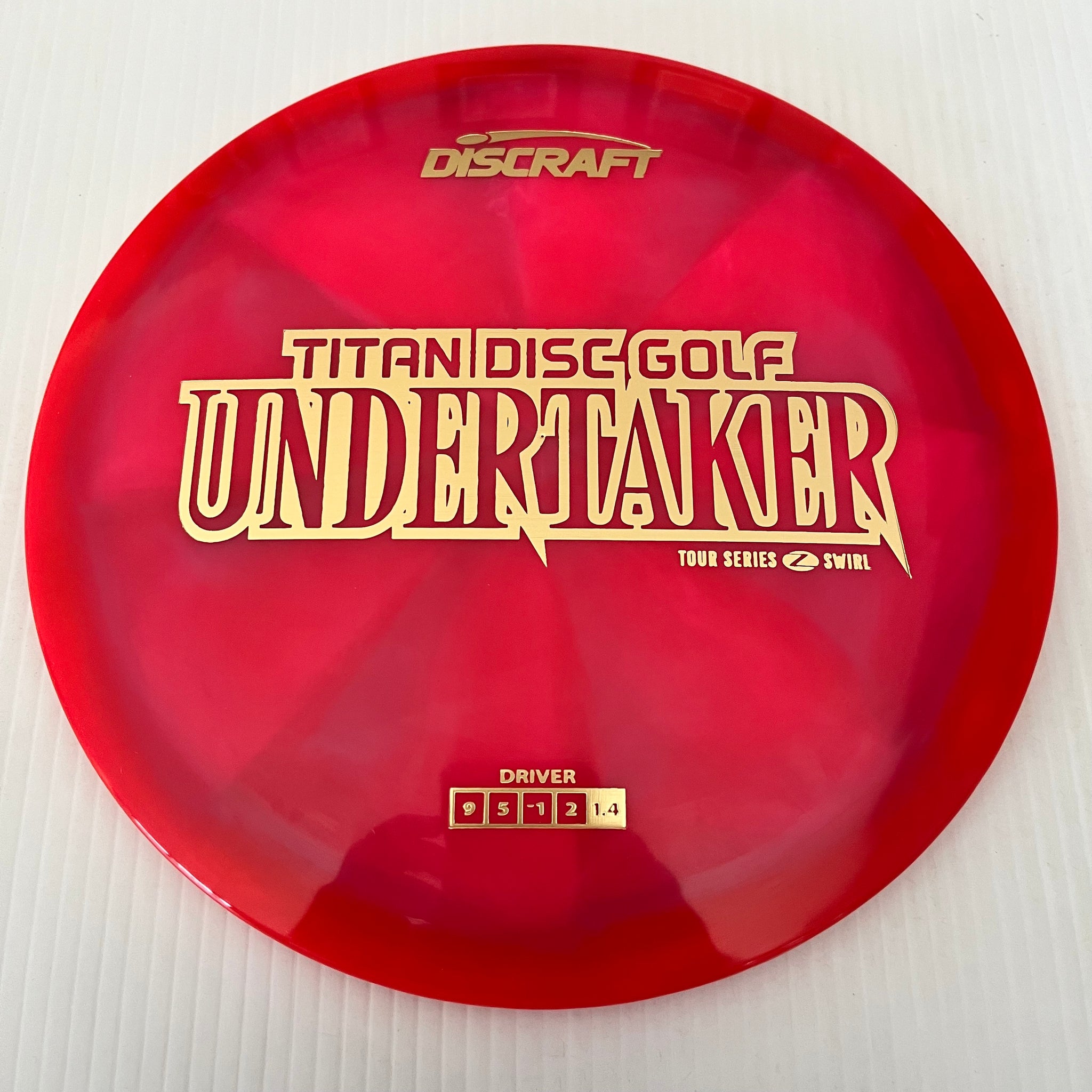 Discraft 2025 Titan Open Tour Series Z Swirl Blend Undertaker 9/5/-1/2