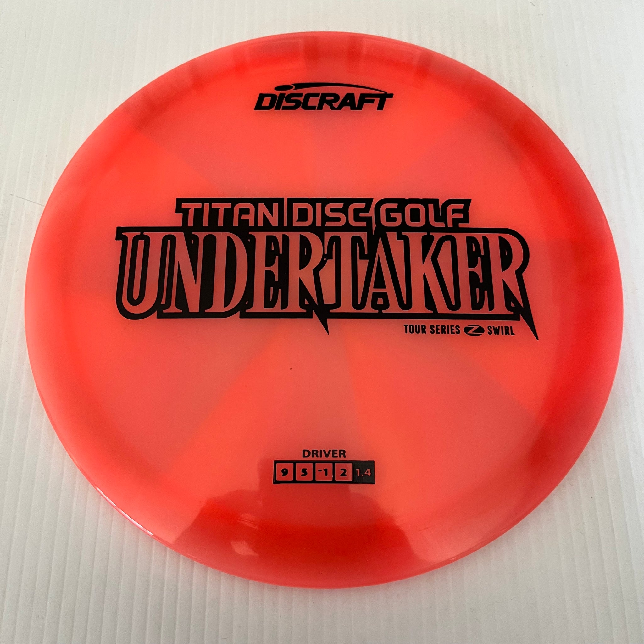 Discraft 2025 Titan Open Tour Series Z Swirl Blend Undertaker 9/5/-1/2