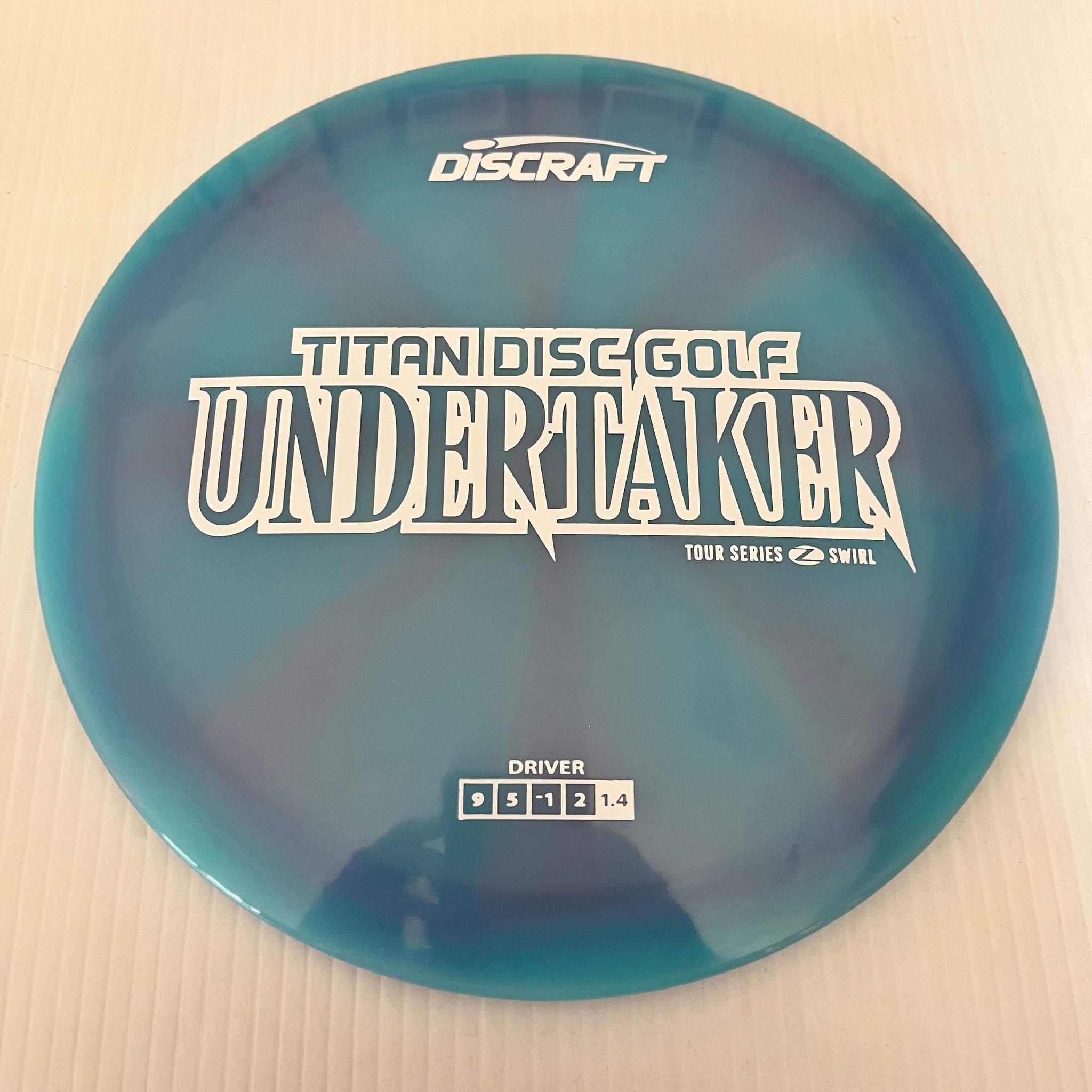 Discraft 2025 Titan Open Tour Series Z Swirl Blend Undertaker 9/5/-1/2