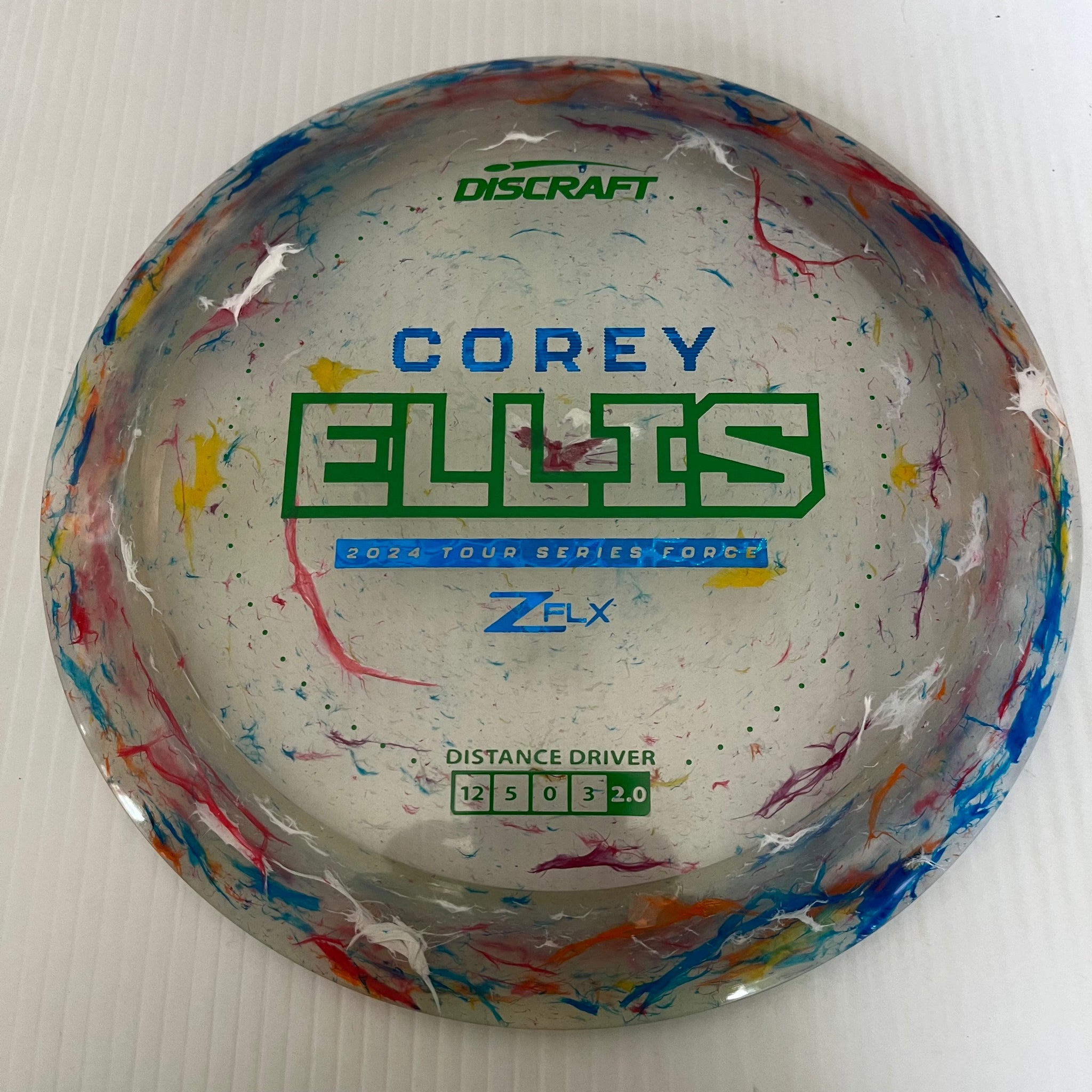 Discraft 2024 Corey Ellis Tour Series Jawbreaker Z FLX Force 12/5/0/3