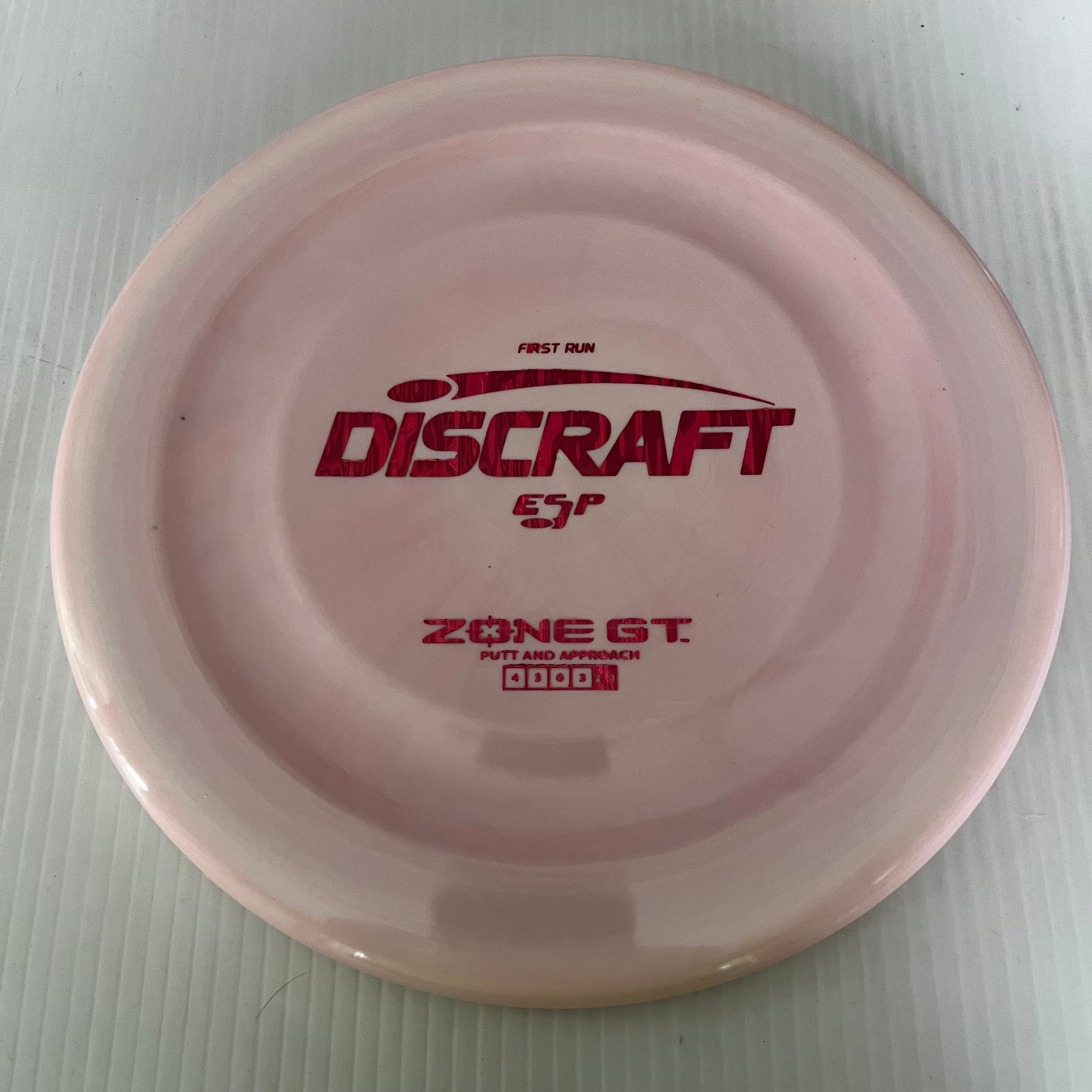 Discraft First Run ESP Zone GT 4/3/0/3