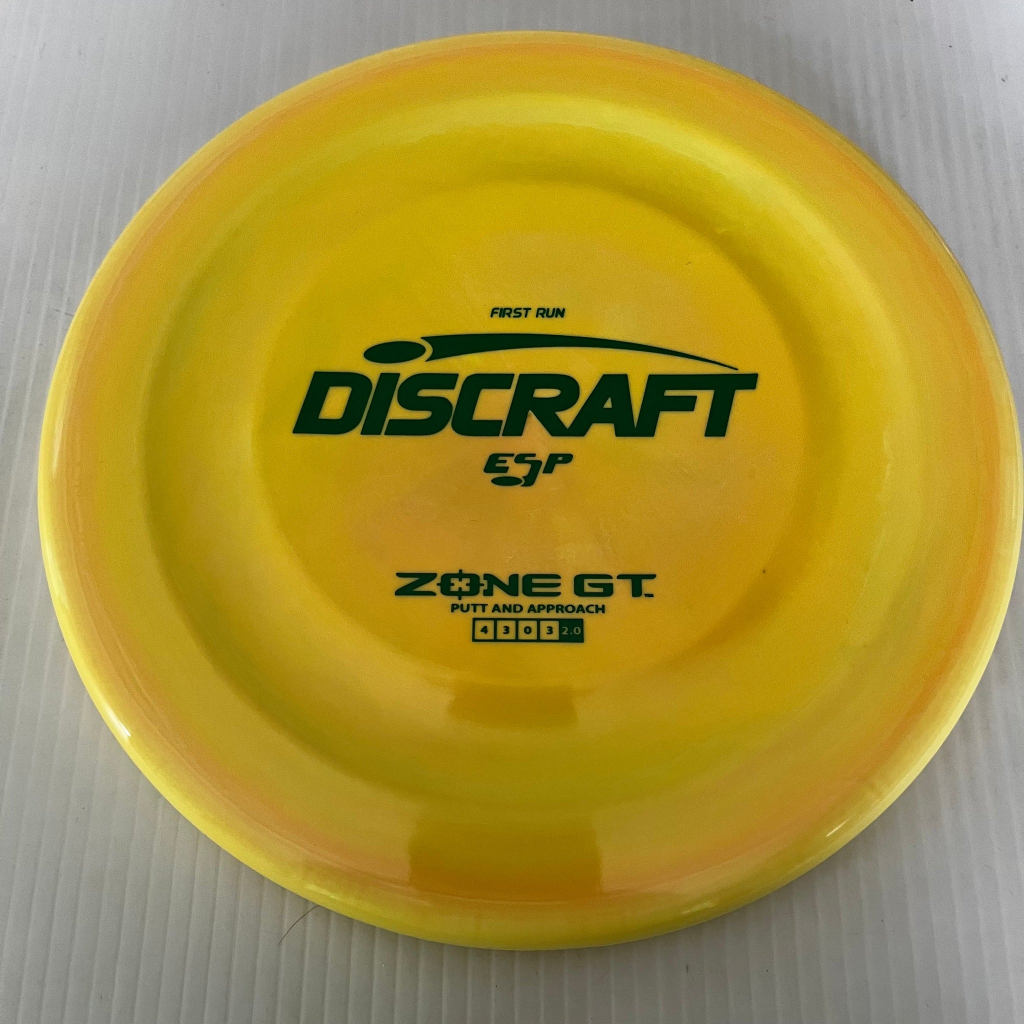 Discraft First Run ESP Zone GT 4/3/0/3