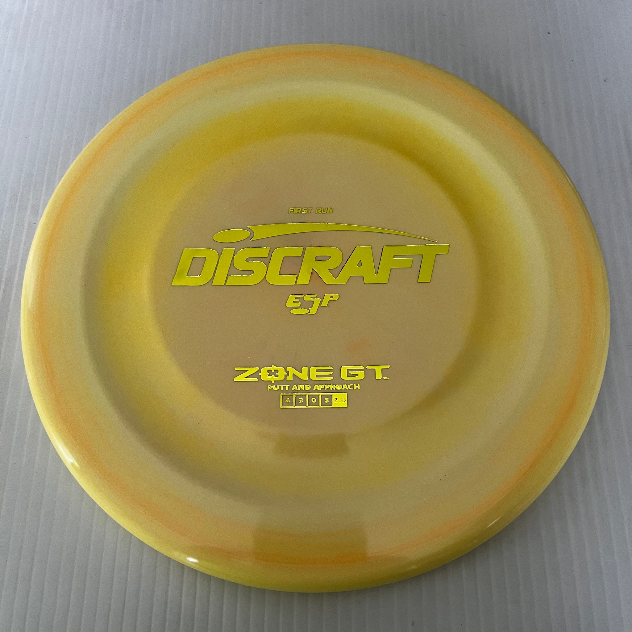Discraft First Run ESP Zone GT 4/3/0/3