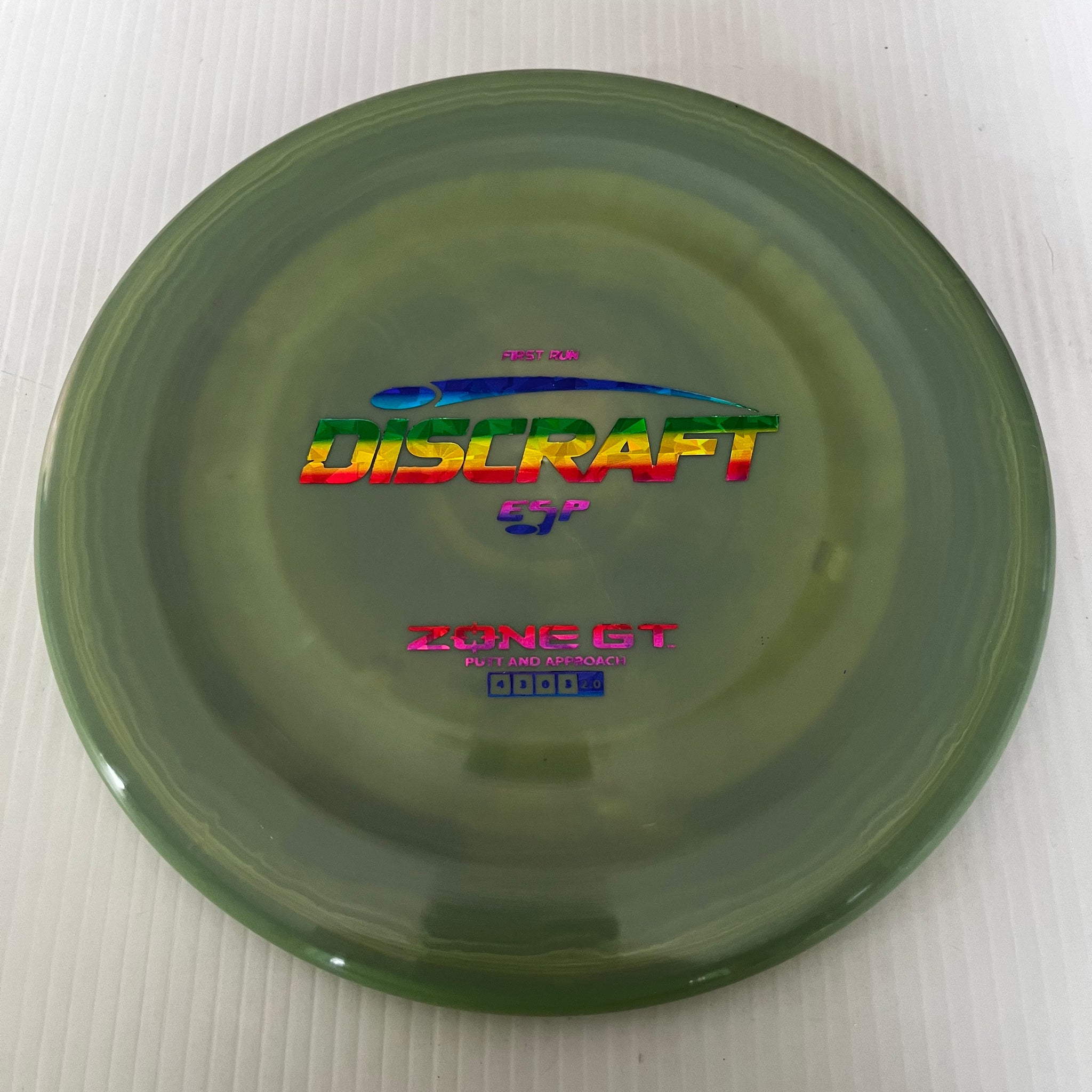 Discraft First Run ESP Zone GT 4/3/0/3