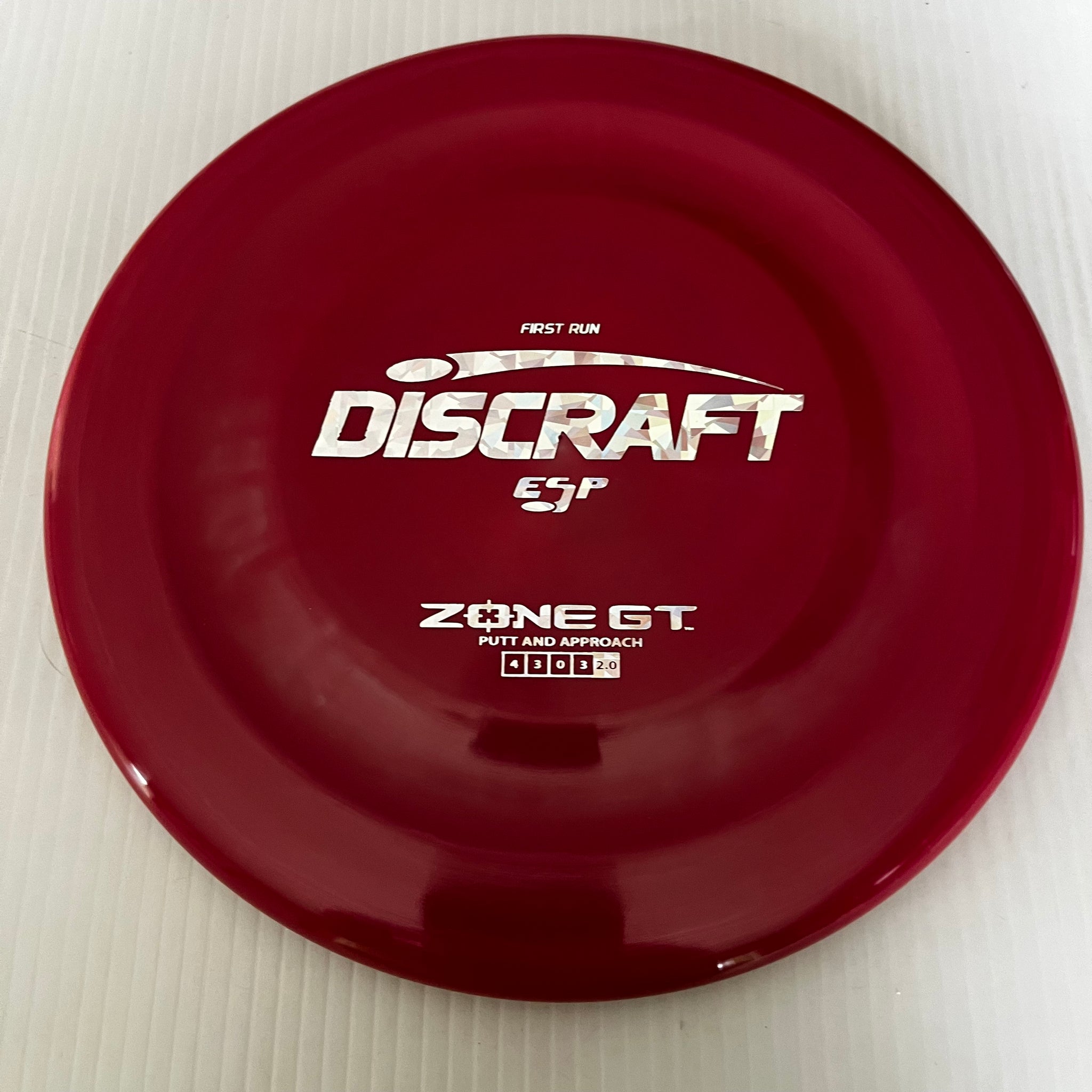 Discraft First Run ESP Zone GT 4/3/0/3