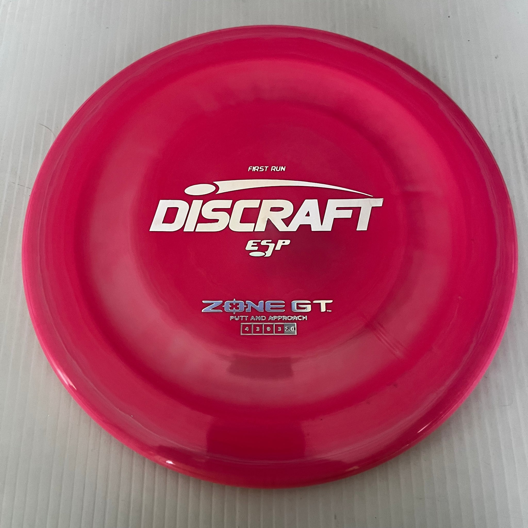 Discraft First Run ESP Zone GT 4/3/0/3
