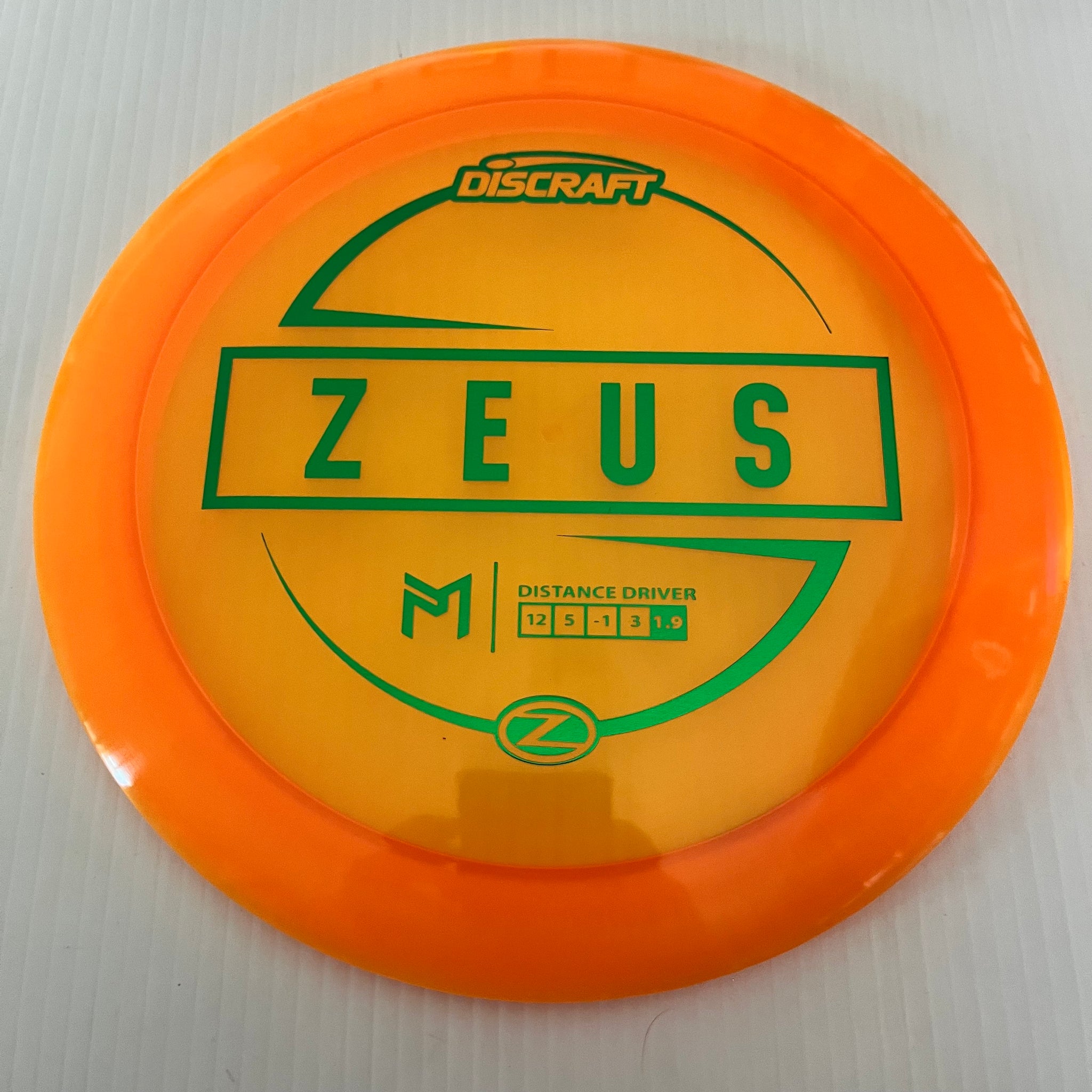 Discraft Paul McBeth Z Zeus 12/5/-1/3
