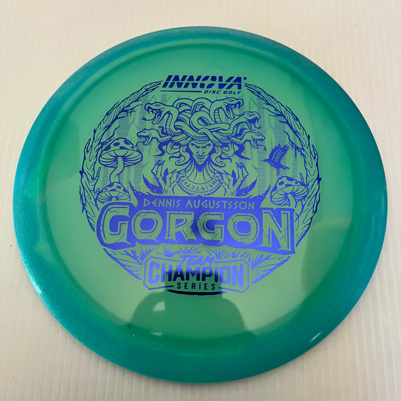 Innova 2025 Dennis Augustsson Team Champion Series Proto Glow Halo Champion Gorgon 10/6/-2/1