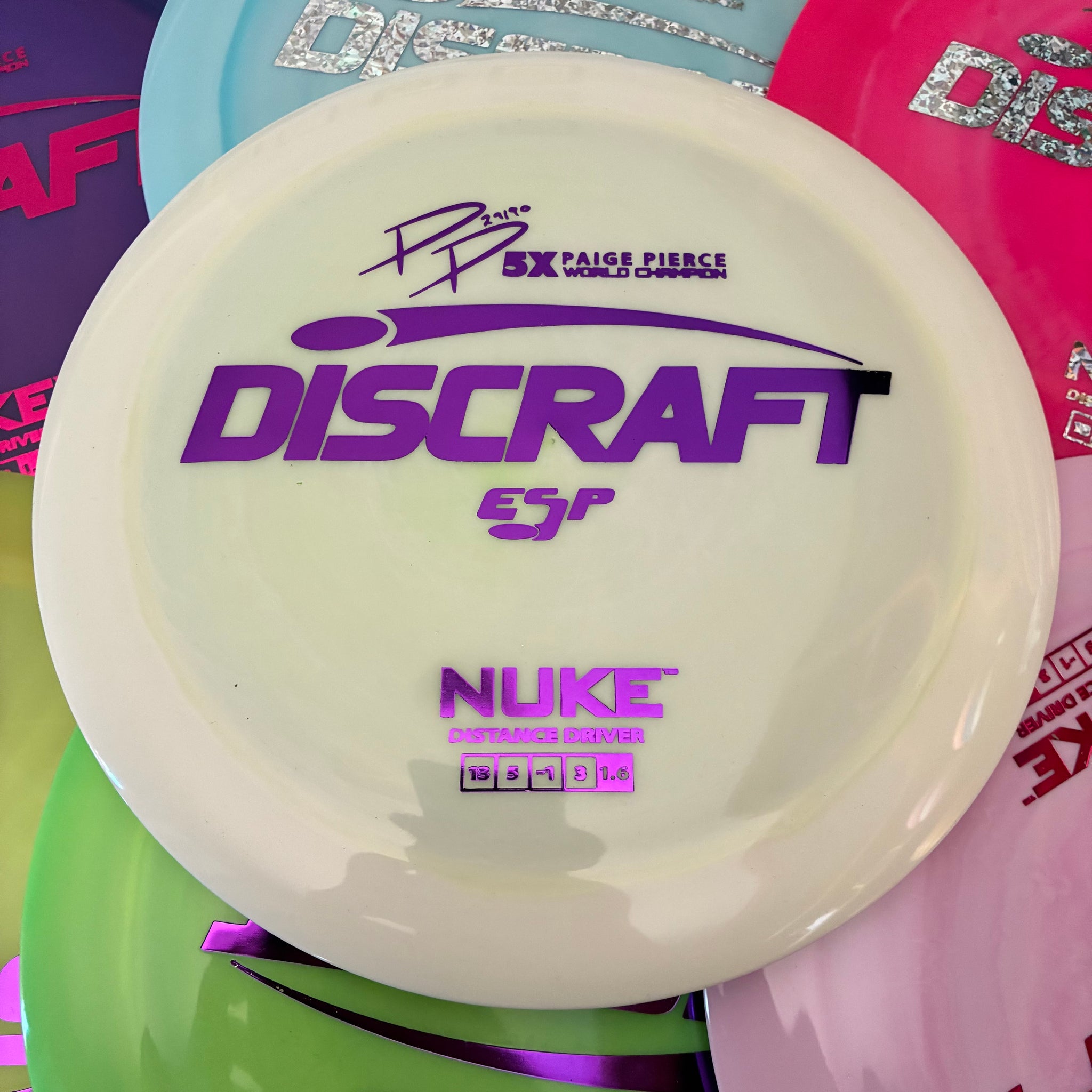Discraft 5x Paige Pierce ESP Nuke 13/5/-1/3 (173-174g)