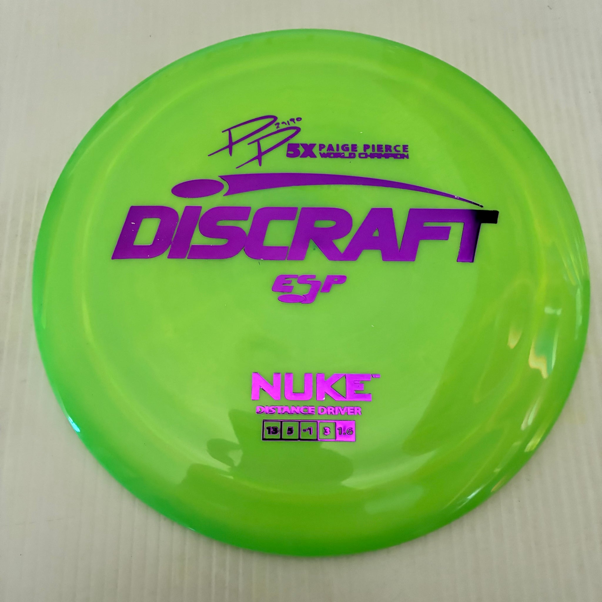 Discraft 5x Paige Pierce ESP Nuke 13/5/-1/3 (173-174g)