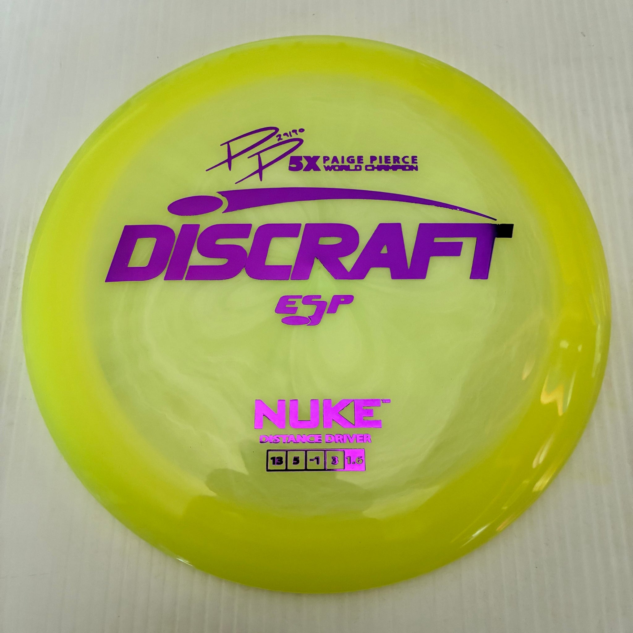 Discraft 5x Paige Pierce ESP Nuke 13/5/-1/3 (173-174g)