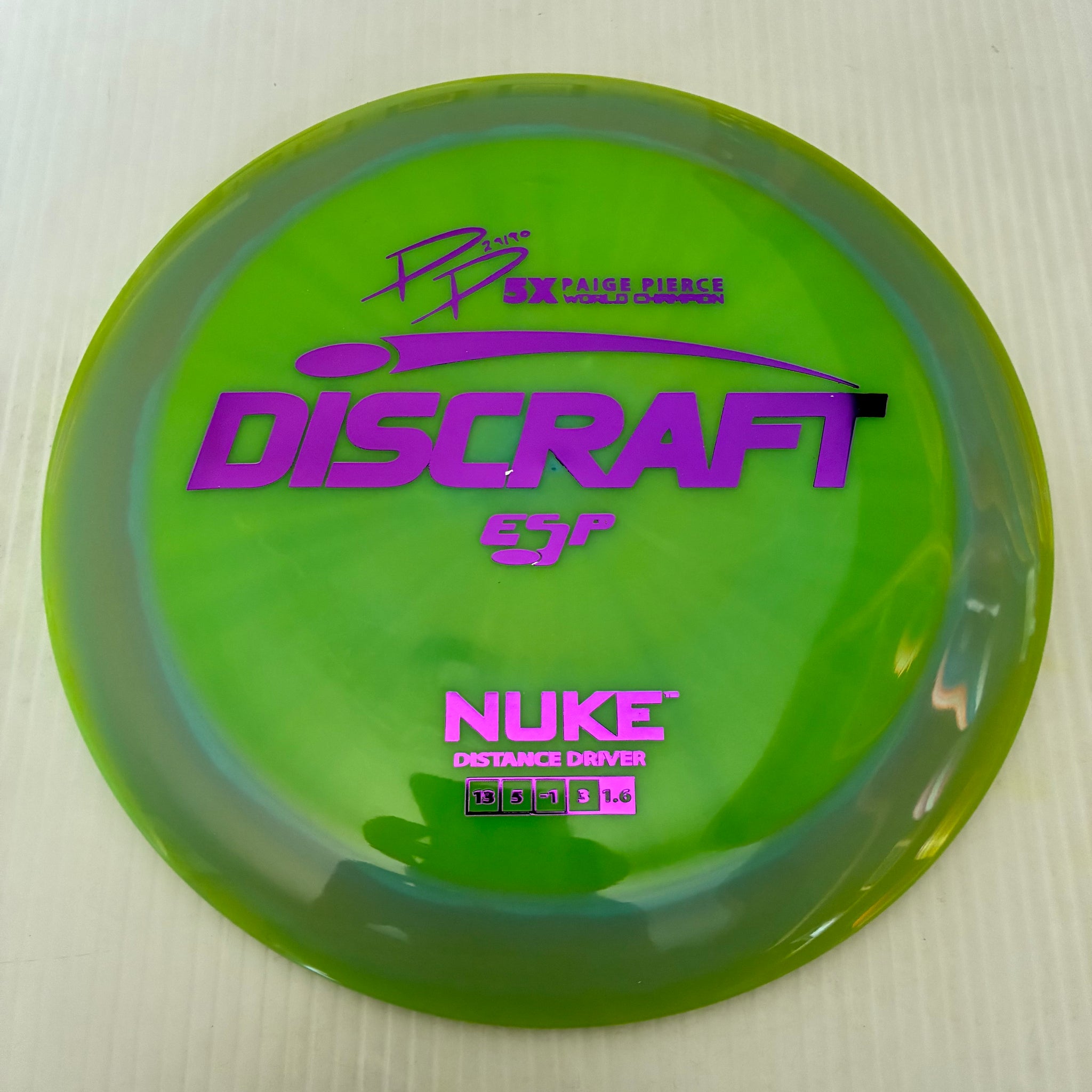 Discraft 5x Paige Pierce ESP Nuke 13/5/-1/3 (173-174g)