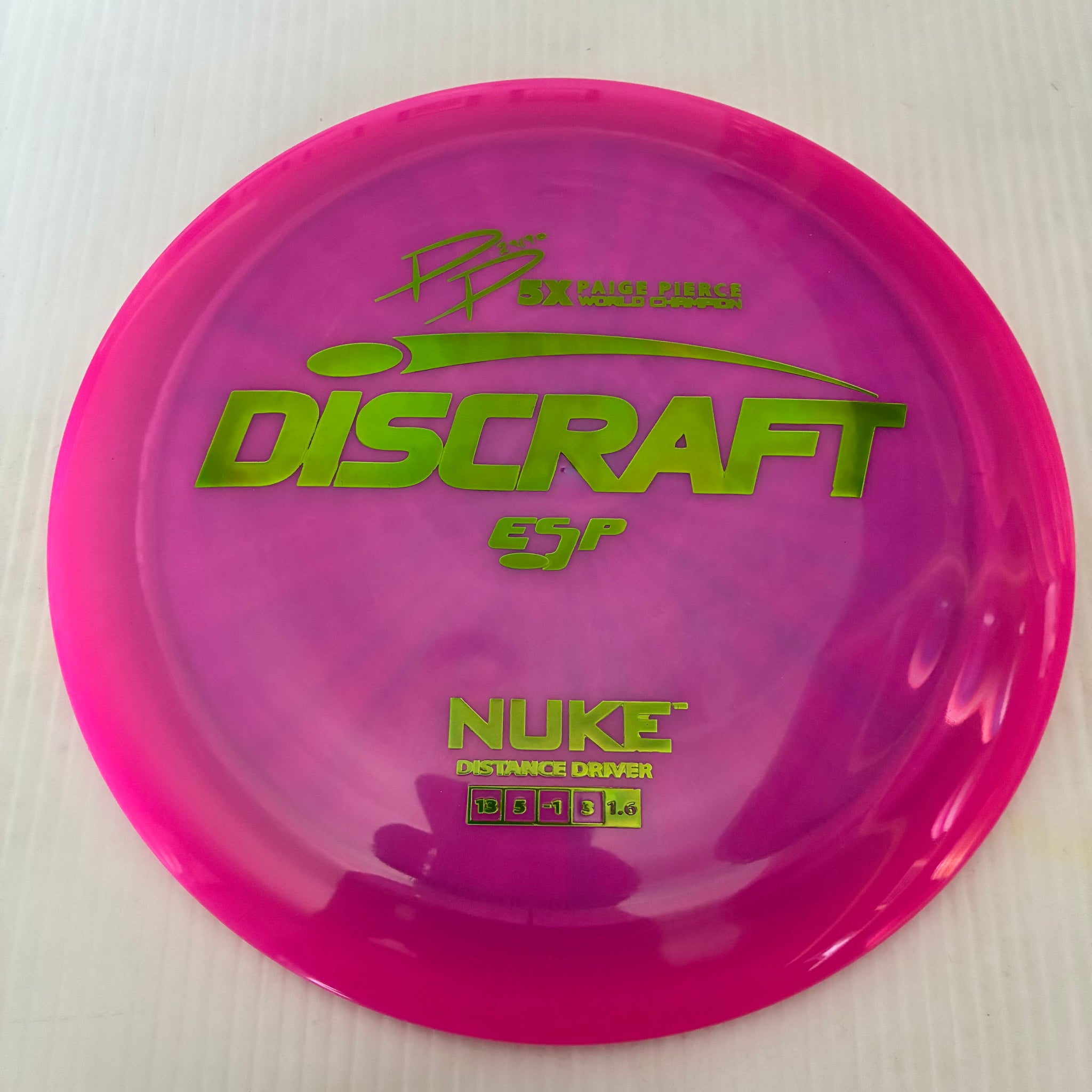Discraft 5x Paige Pierce ESP Nuke 13/5/-1/3 (173-174g)