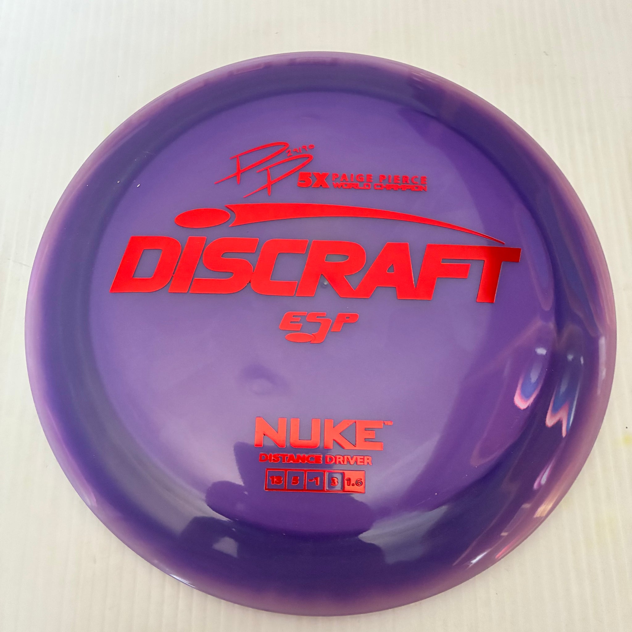 Discraft 5x Paige Pierce ESP Nuke 13/5/-1/3 (173-174g)