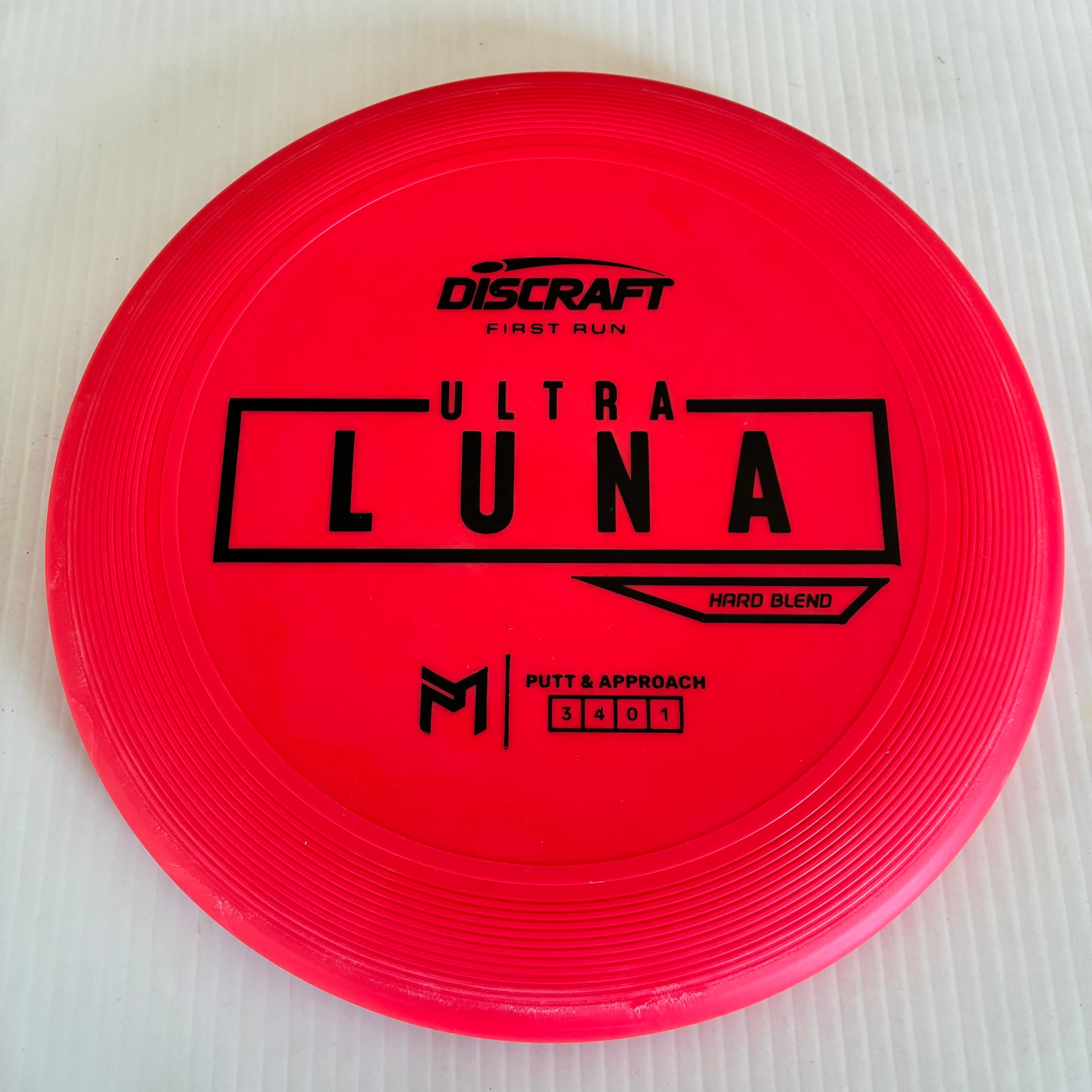 Discraft First Run Putter Line Hard Ultra Luna 3/4/0/2