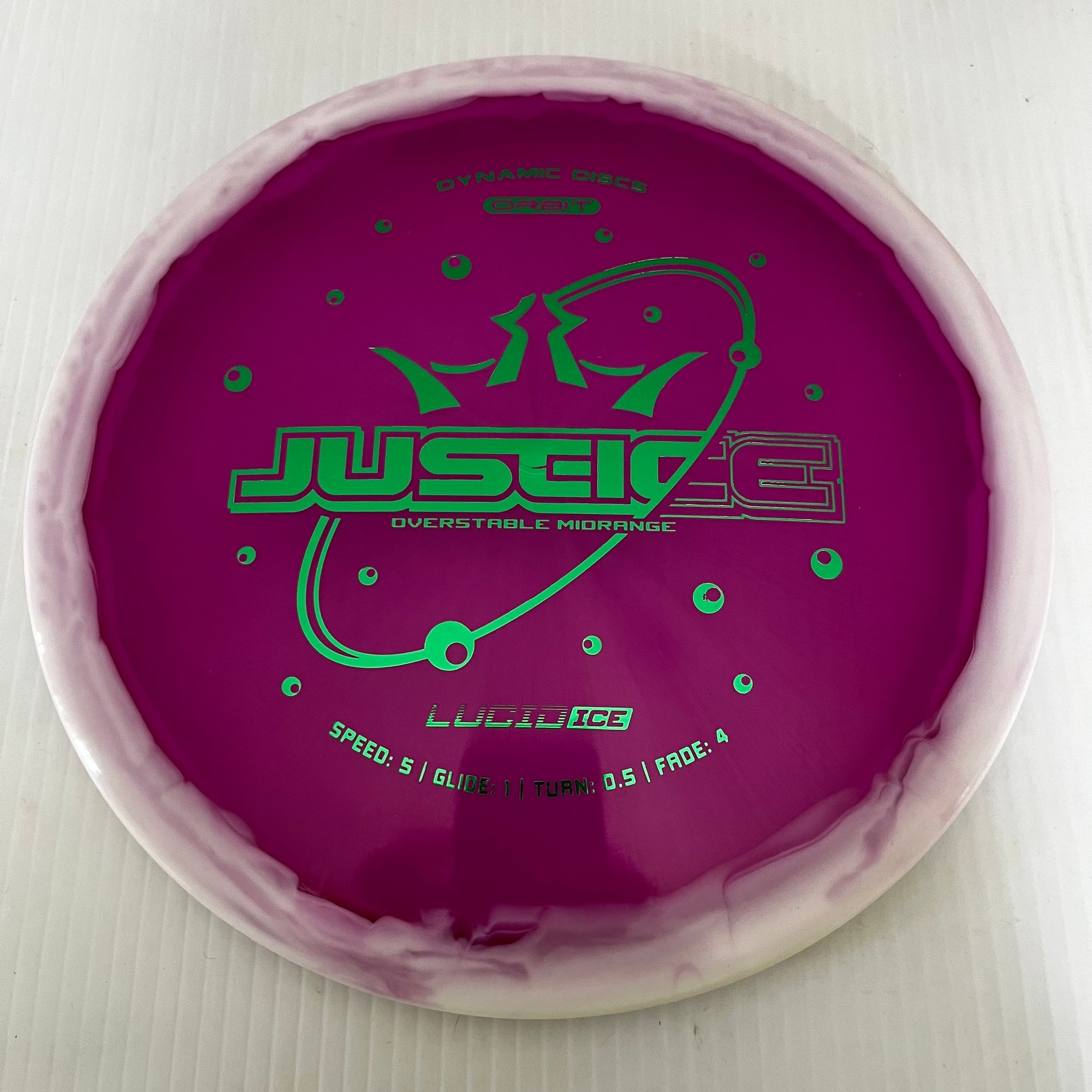 Dynamic Discs Lucid Ice Orbit Justice 5/1/0.5/4