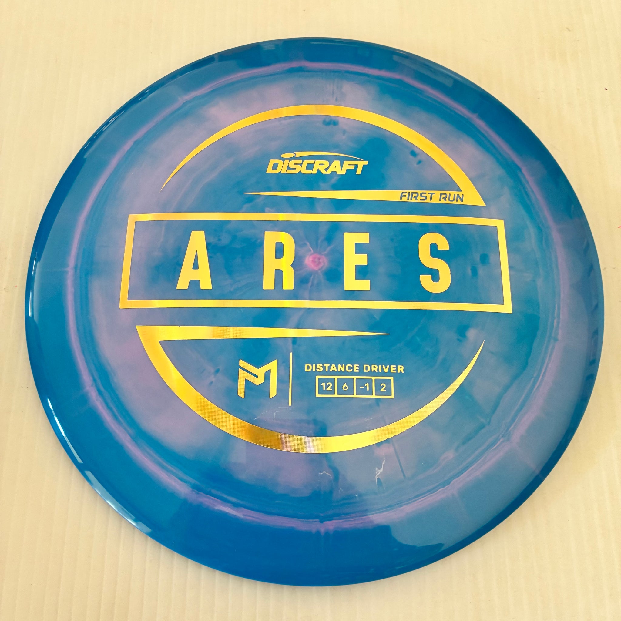 Discraft First Run Paul McBeth Swirly ESP Ares 12/6/-1/2