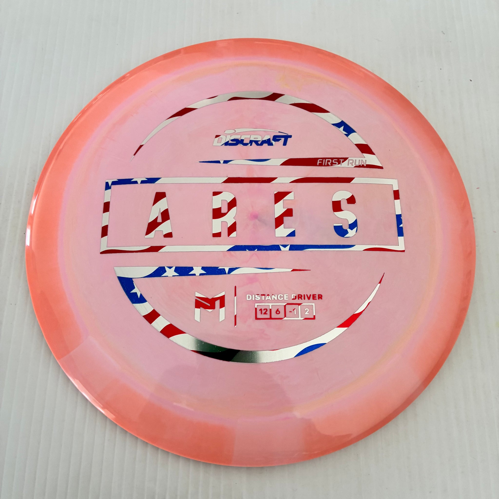 Discraft First Run Paul McBeth Swirly ESP Ares 12/6/-1/2