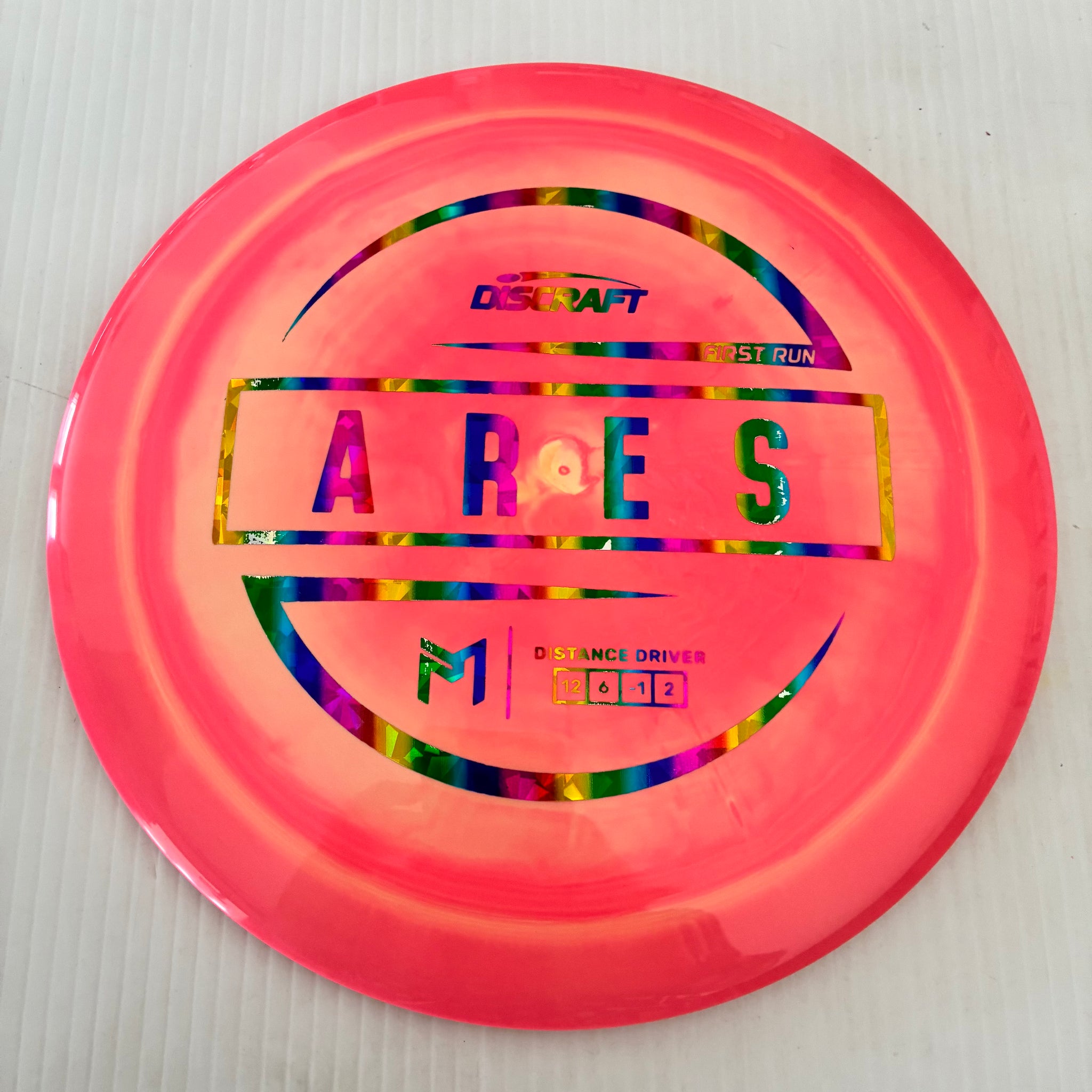 Discraft First Run Paul McBeth Swirly ESP Ares 12/6/-1/2
