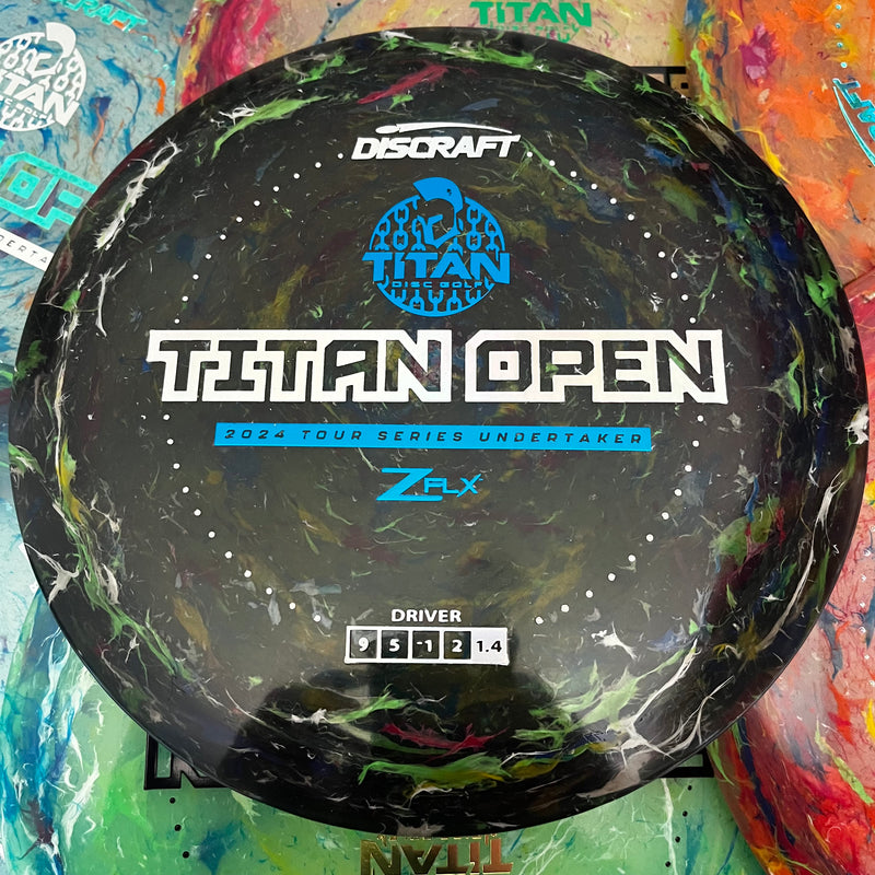 Discraft 2024 Titan Open Tour Series Jawbreaker Z FLX Undertaker 9/5/-1/2