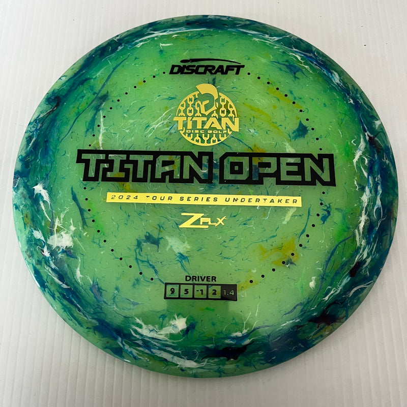 Discraft 2024 Titan Open Tour Series Jawbreaker Z FLX Undertaker 9/5/-1/2